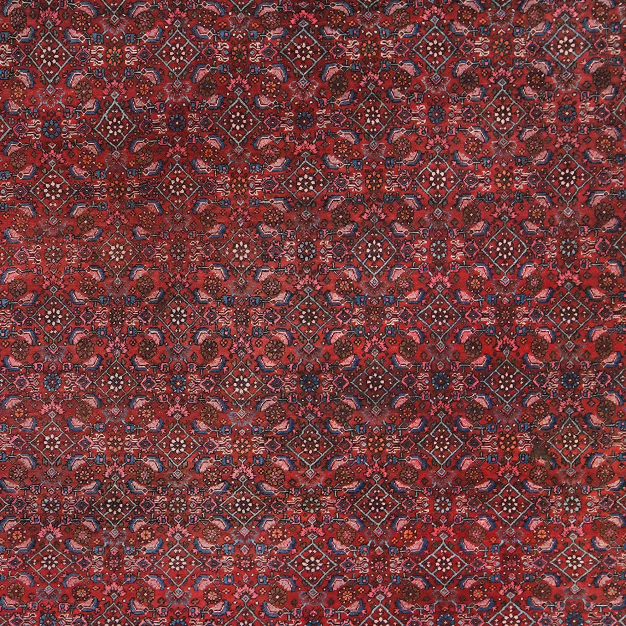 Persiano Tappeto Bidjar con design Gerrus della fine del XIX secolo in vendita