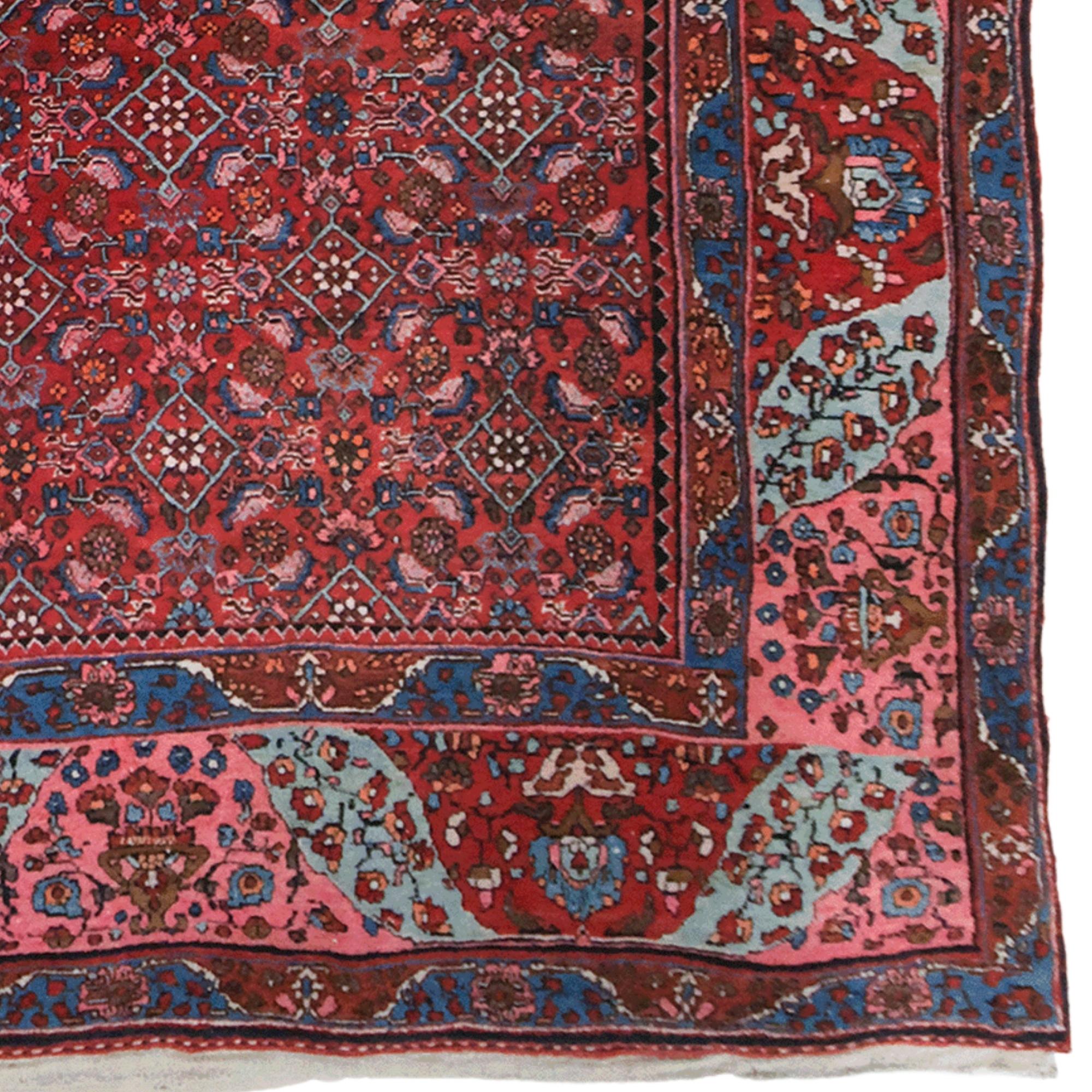 Tappeto Bidjar con design Gerrus della fine del XIX secolo In condizioni buone in vendita a Sultanahmet, 34