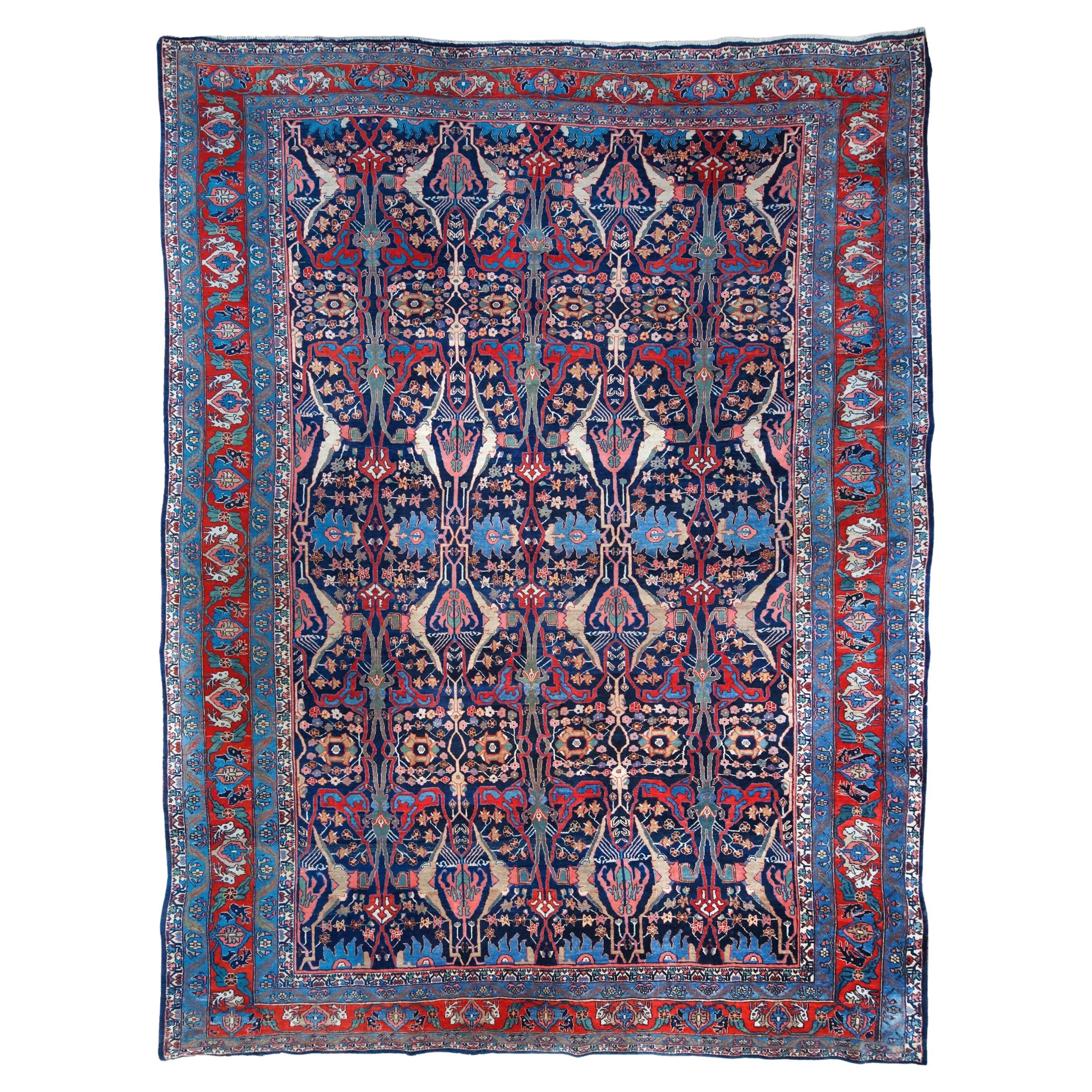 Fin du 19e siècle Tapis Bidjar Gerrus Design/One