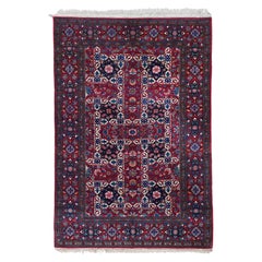 Late of 19th Century Persian Isfahan Rug - Antique Wool Rug, Wool Rug