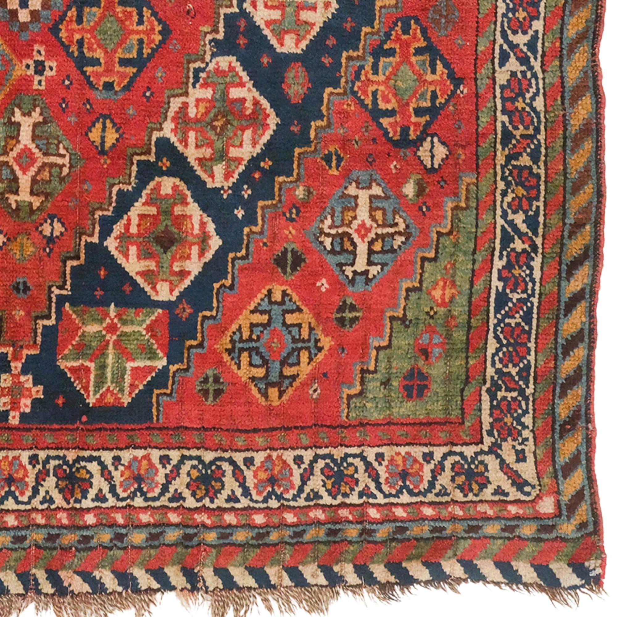 Tappeto Qhasqai persiano della fine del XIX secolo In condizioni buone in vendita a Sultanahmet, 34