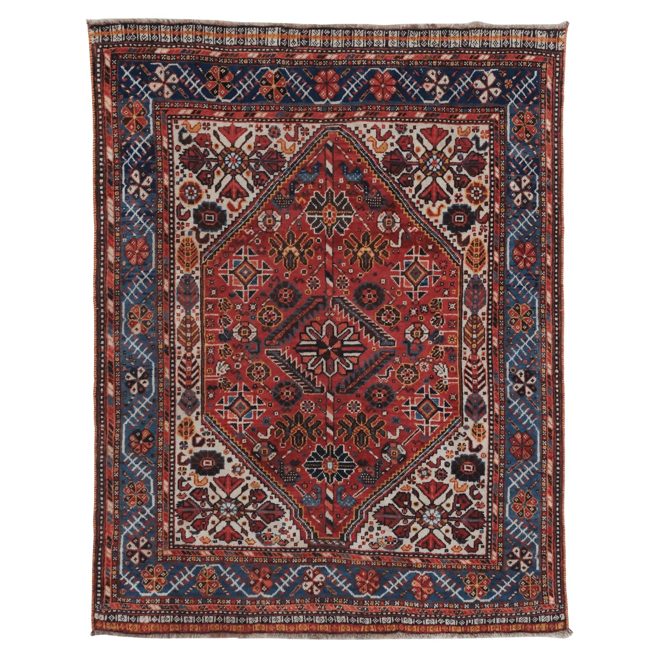 Late of 19th Century Persian Qhasqai Rug