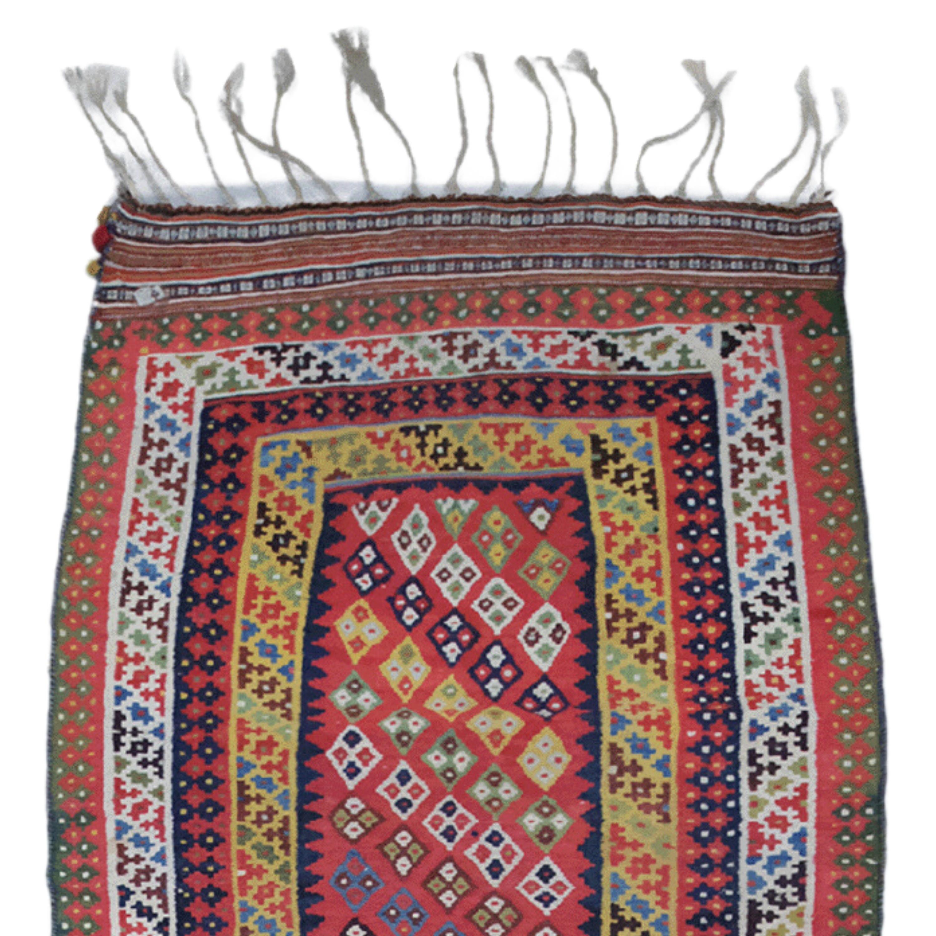 This rug has a rich history and stands out as a remarkable work of art. Here are some highlights why you shouldn't miss this rug:

Historical Value: This rug belongs to the late 19th century and was made by the masters of that period. Therefore, it