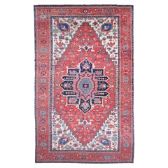 Late of 19th Century Serapi Carpet - Antique Persian Serapi Carpet, Wool Rug