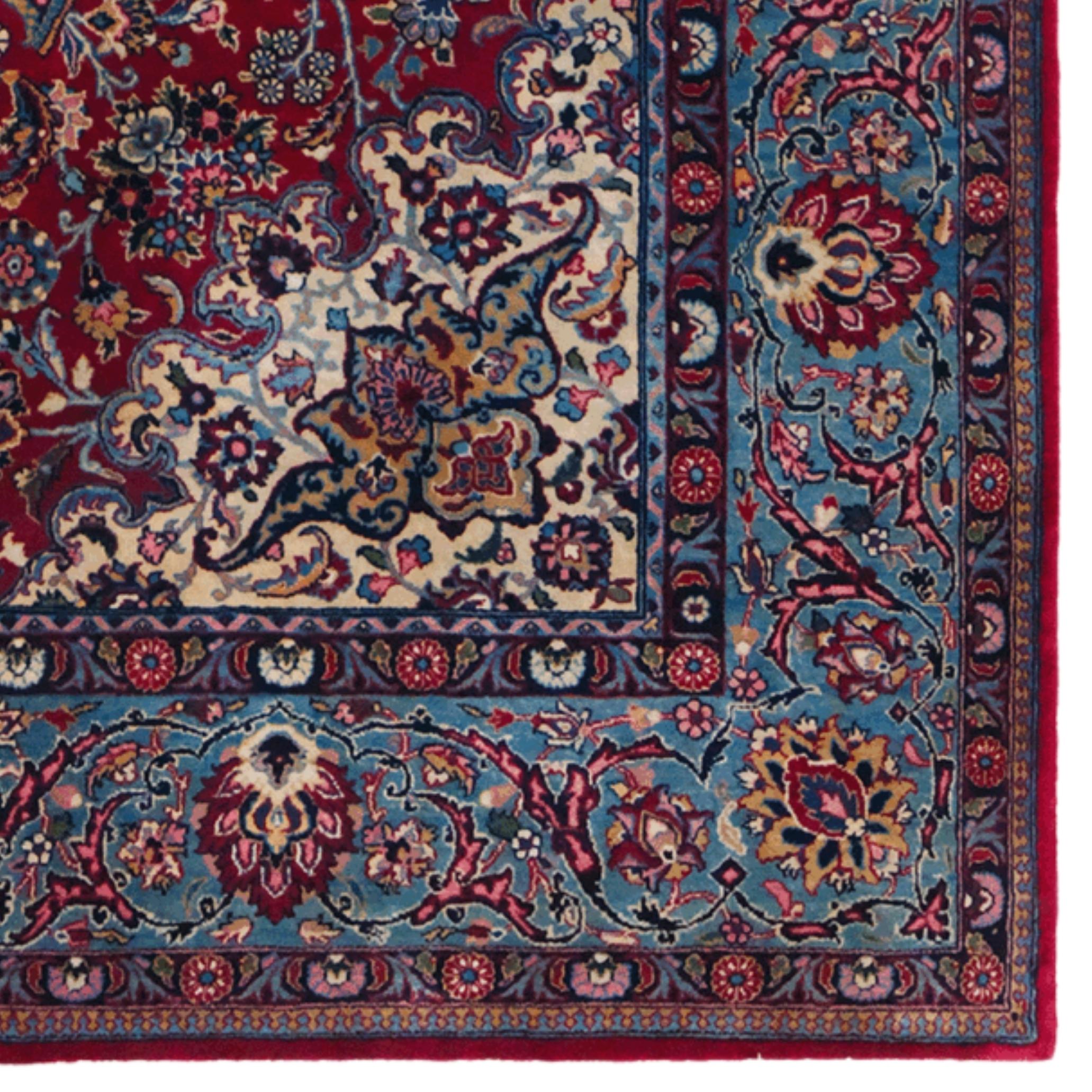 Alfombra de Teherán de finales del siglo XIX en Bueno estado para la venta en Sultanahmet, 34