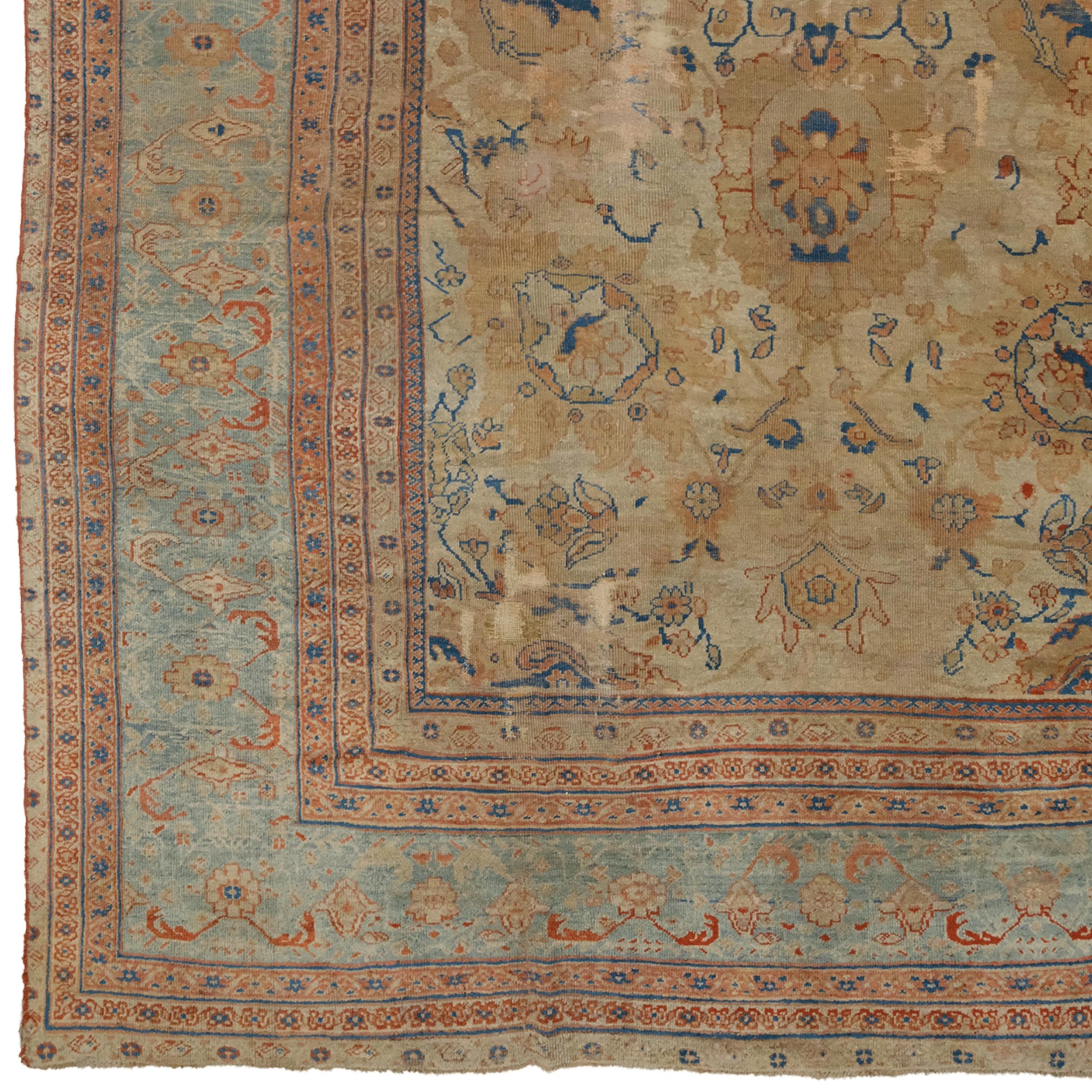 Tapis Ziegler de la fin du 19e siècle - Tapis de laine ancien

Ce tapis ancien est un rare tapis Ziegler de la fin du 19e siècle. Ce tapis tissé à la main est fabriqué en laine de haute qualité et reflète les motifs et les couleurs élégants de son