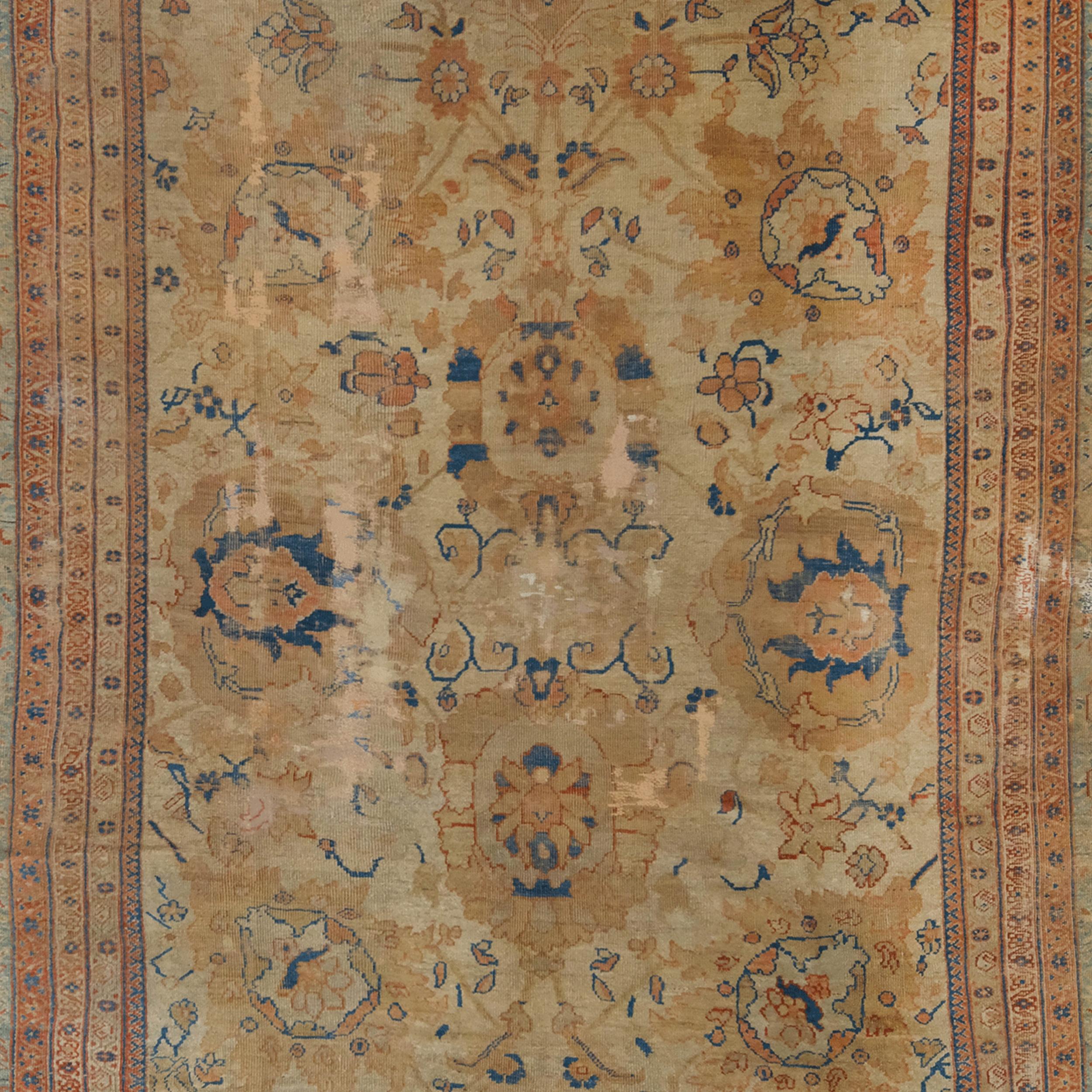 Perse Tapis Ziegler de la fin du 19e siècle - Tapis de laine ancien en vente