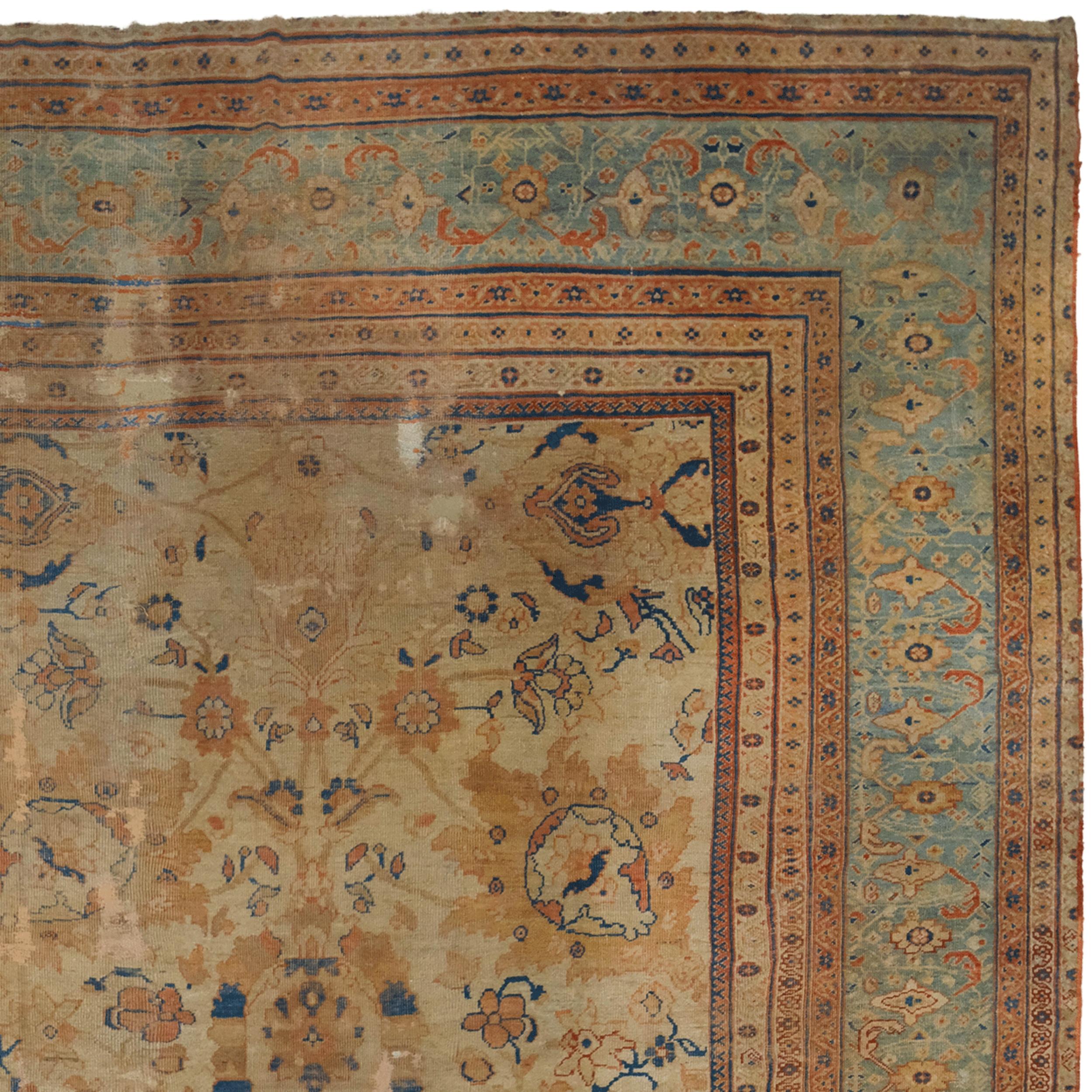 Tapis Ziegler de la fin du 19e siècle - Tapis de laine ancien Bon état - En vente à Sultanahmet, 34