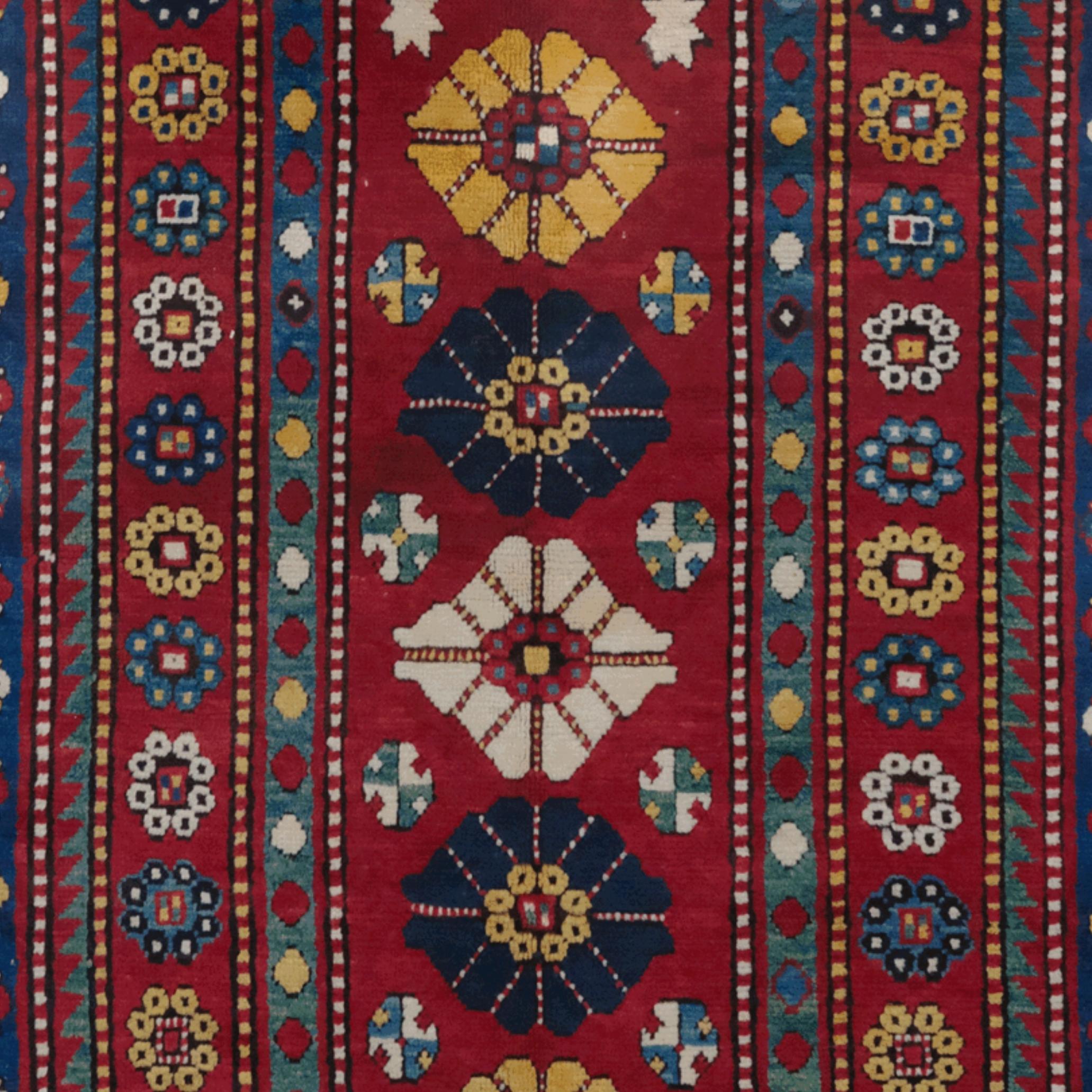 Alfombra antigua Lambalo de finales del siglo XIX Caucásico en venta