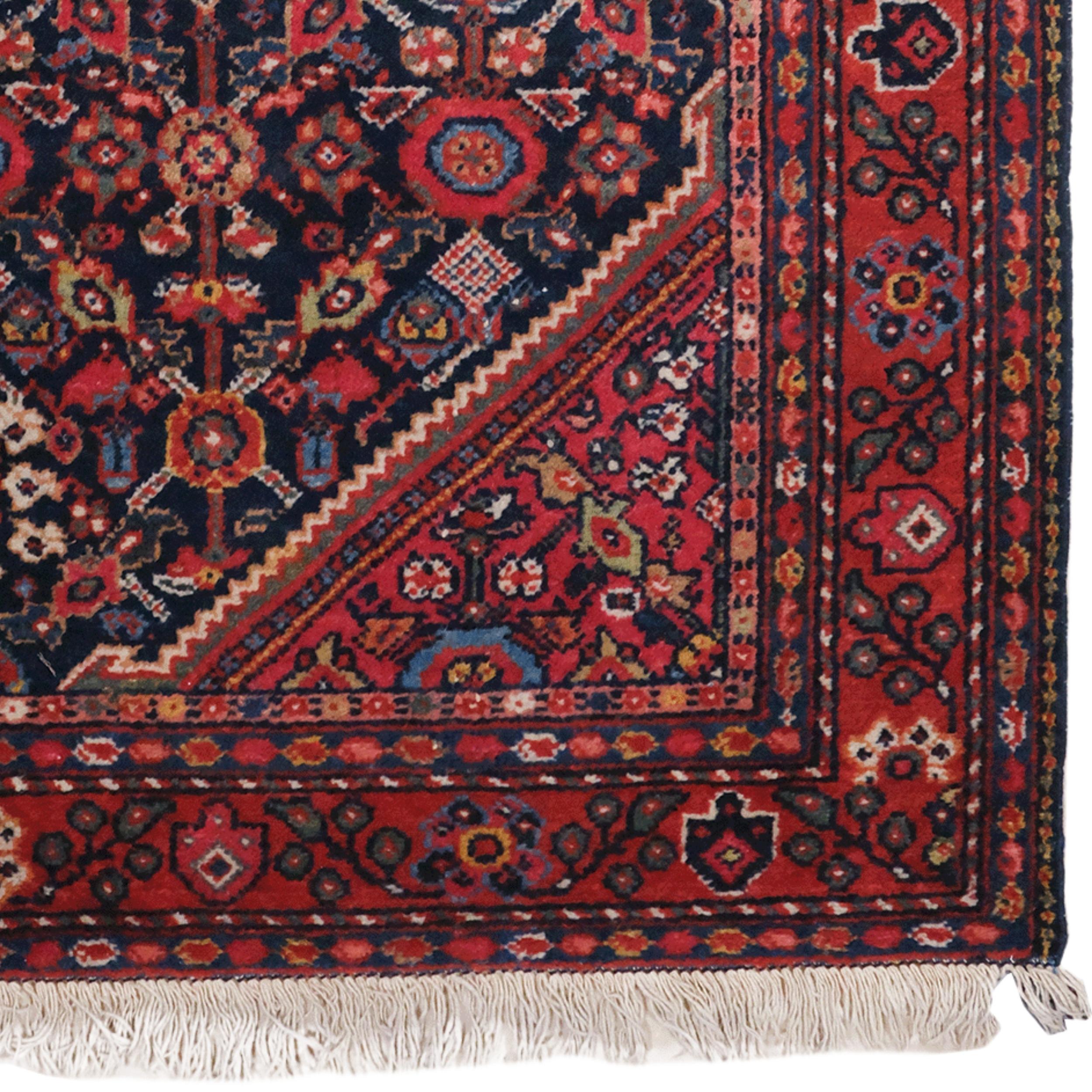 Alfombra antigua Mahal de finales del siglo XIX en Bueno estado para la venta en Sultanahmet, 34