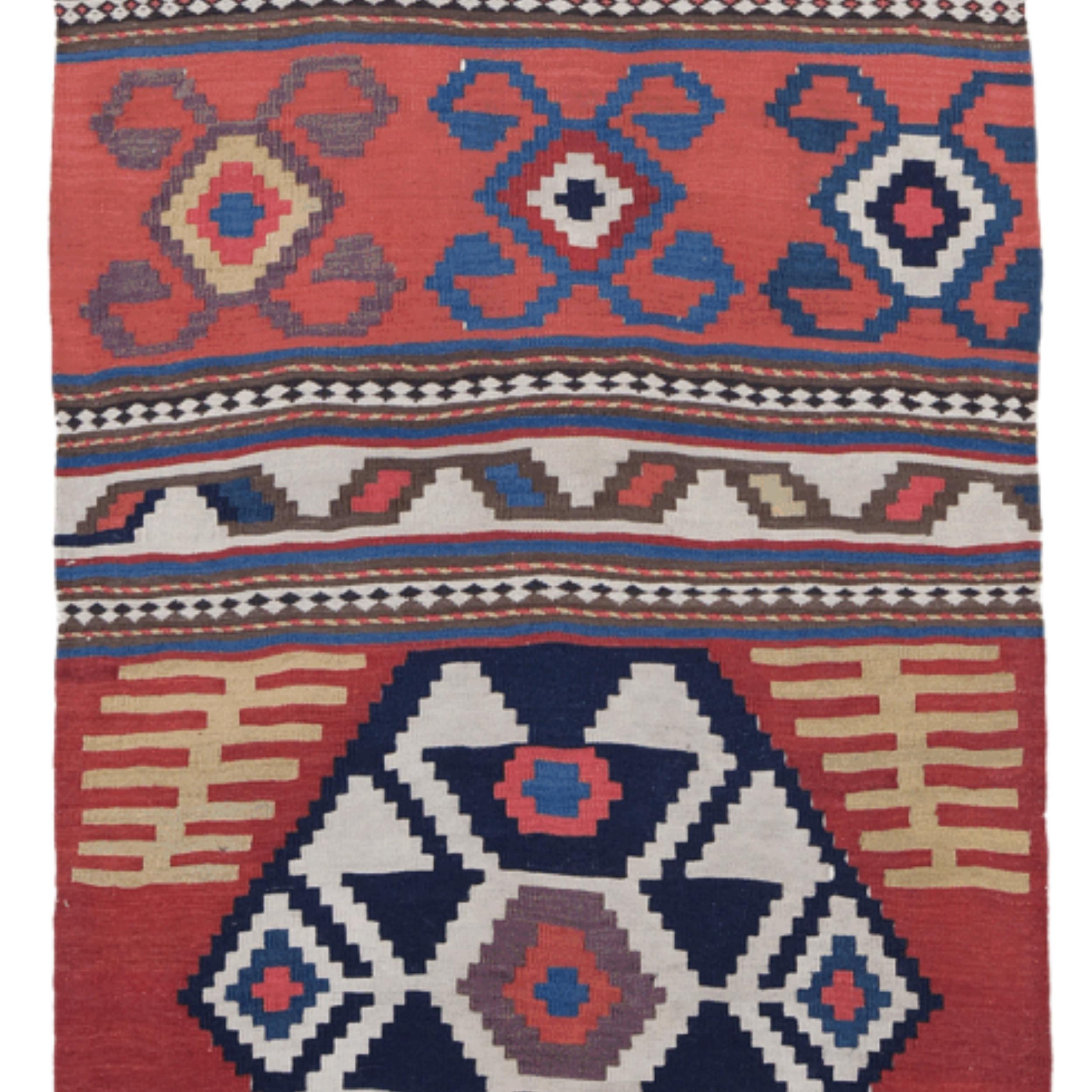 Kilim caucasien de la fin du XIXe siècle Bon état - En vente à Sultanahmet, 34