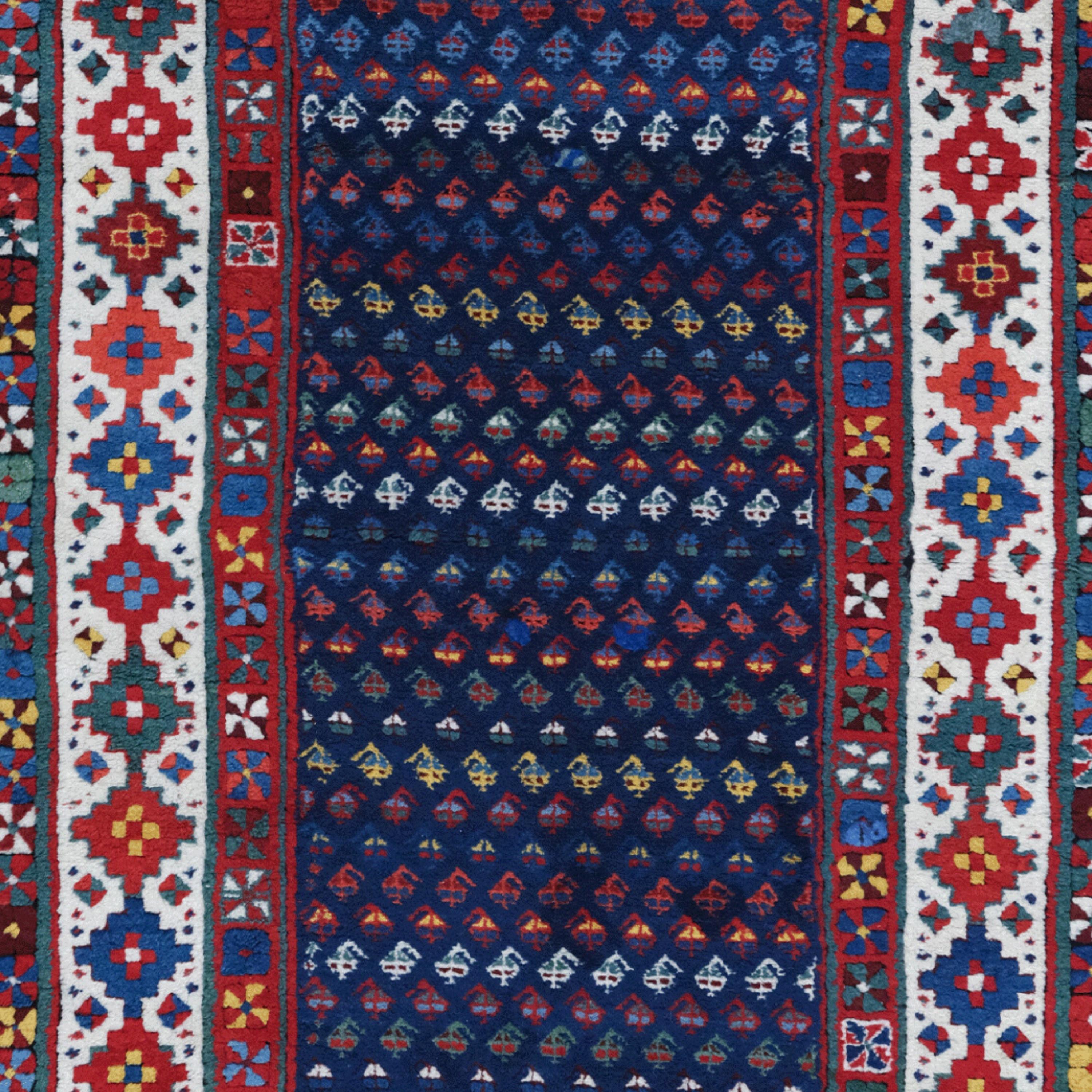 Caucasien Fin du 19ème siècle Tapis caucasien Talish - Tapis caucasien ancien, Tapis de laine en vente