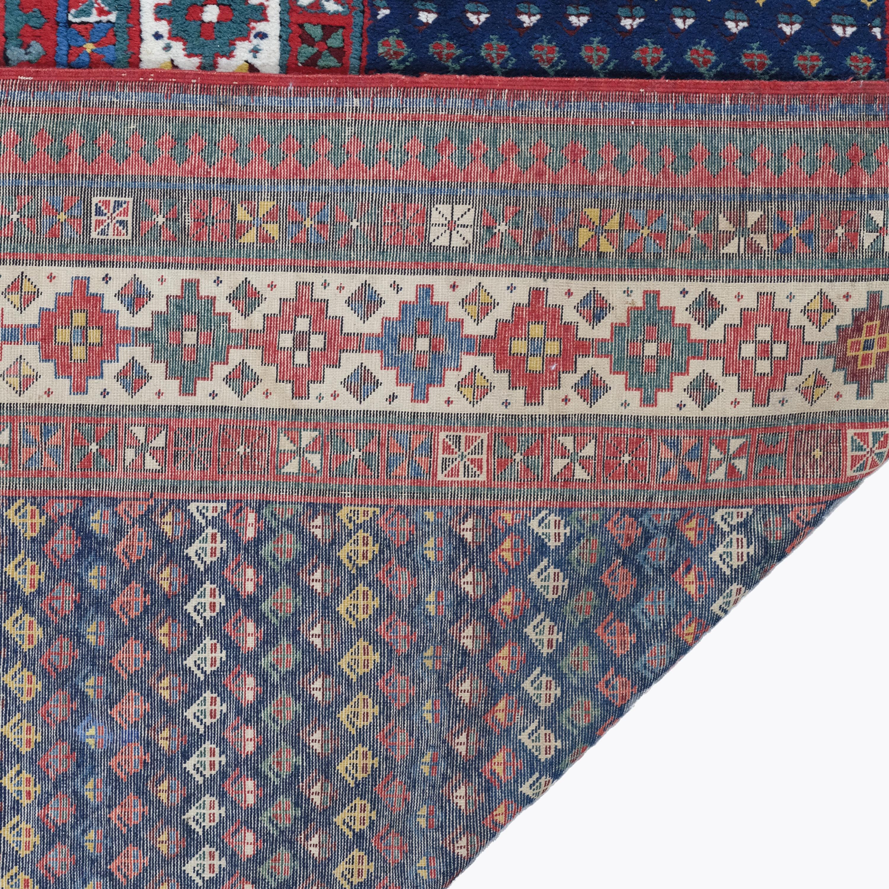 XIXe siècle Fin du 19ème siècle Tapis caucasien Talish - Tapis caucasien ancien, Tapis de laine en vente