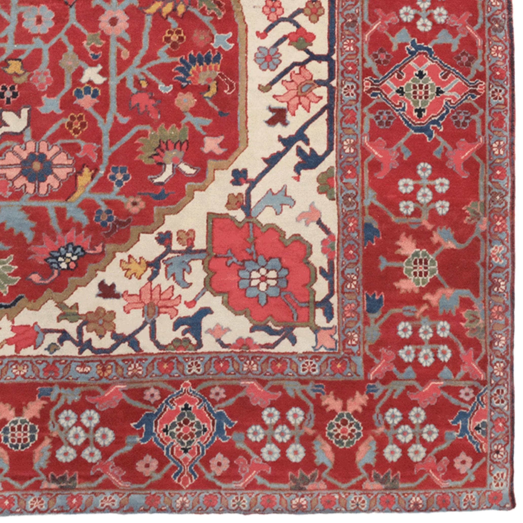 Finales del siglo XIX en muy buen estado Alfombra Serapi en Bueno estado para la venta en Sultanahmet, 34