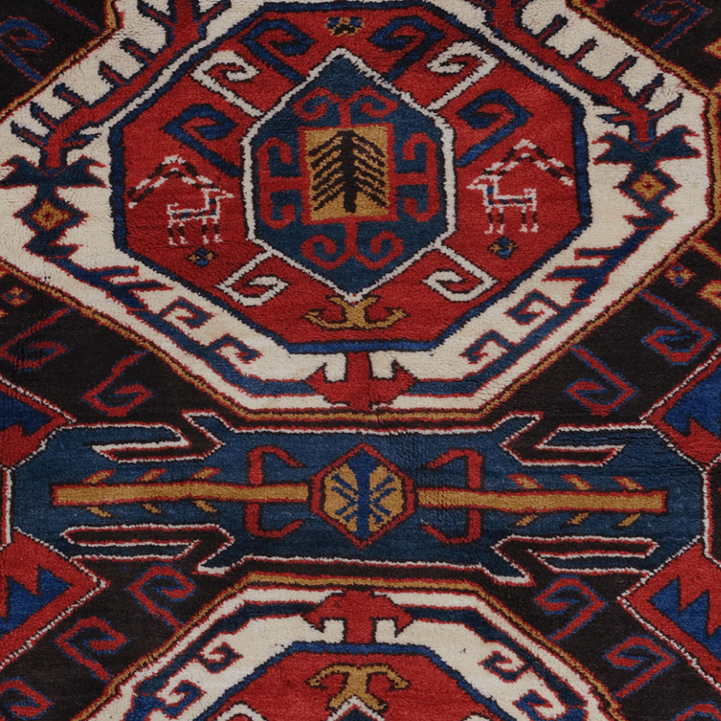 Alfombra Lenkoren de finales del siglo XIX Caucásico en venta