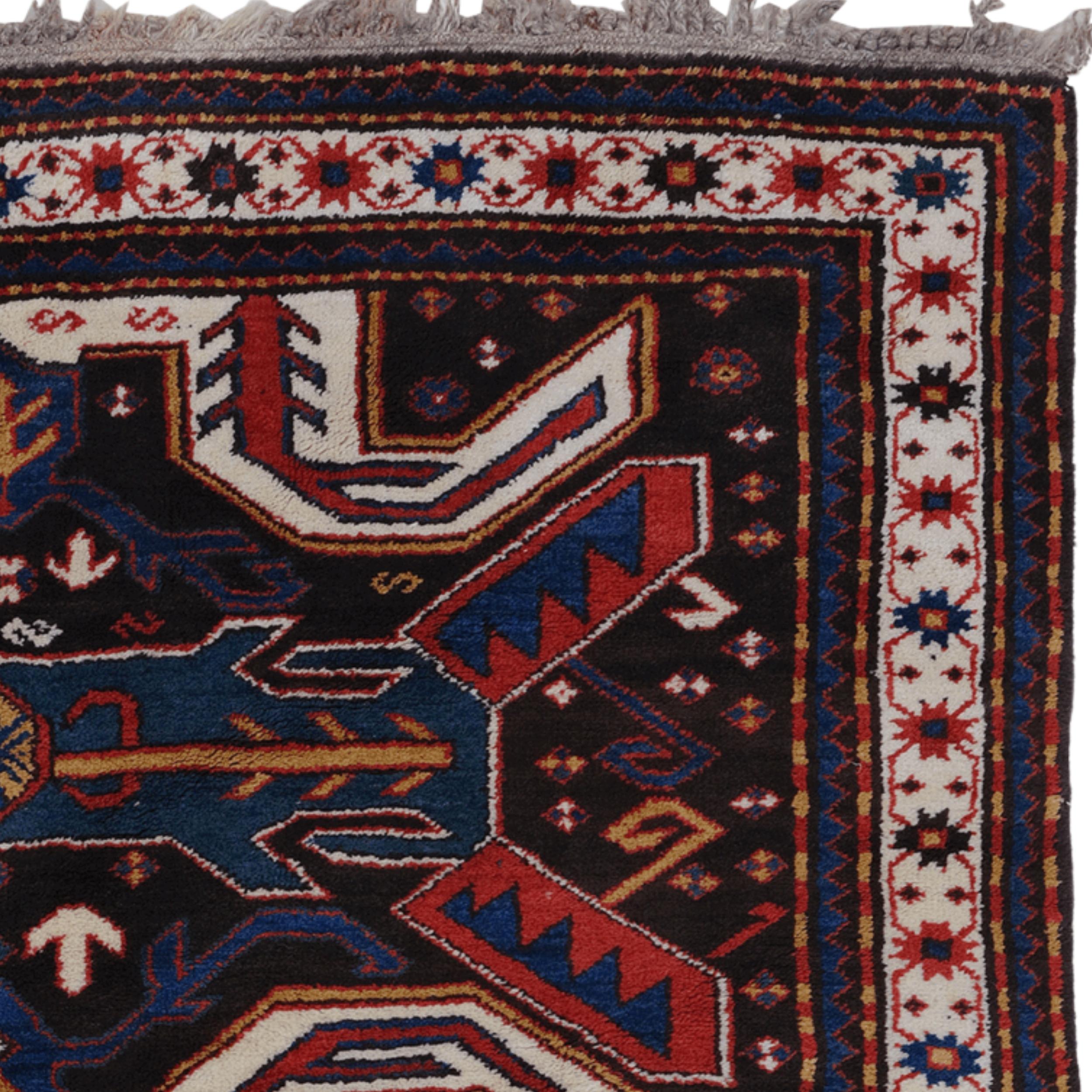 Alfombra Lenkoren de finales del siglo XIX Anudado a mano en venta