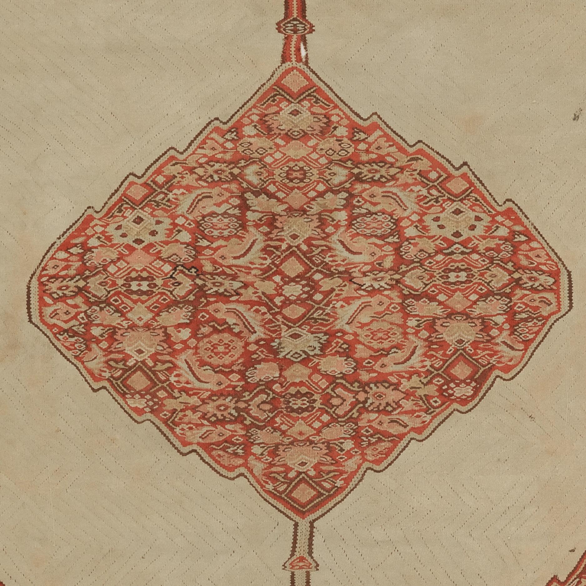 Perse Kilim persan Senneh de la fin du 19e siècle en vente