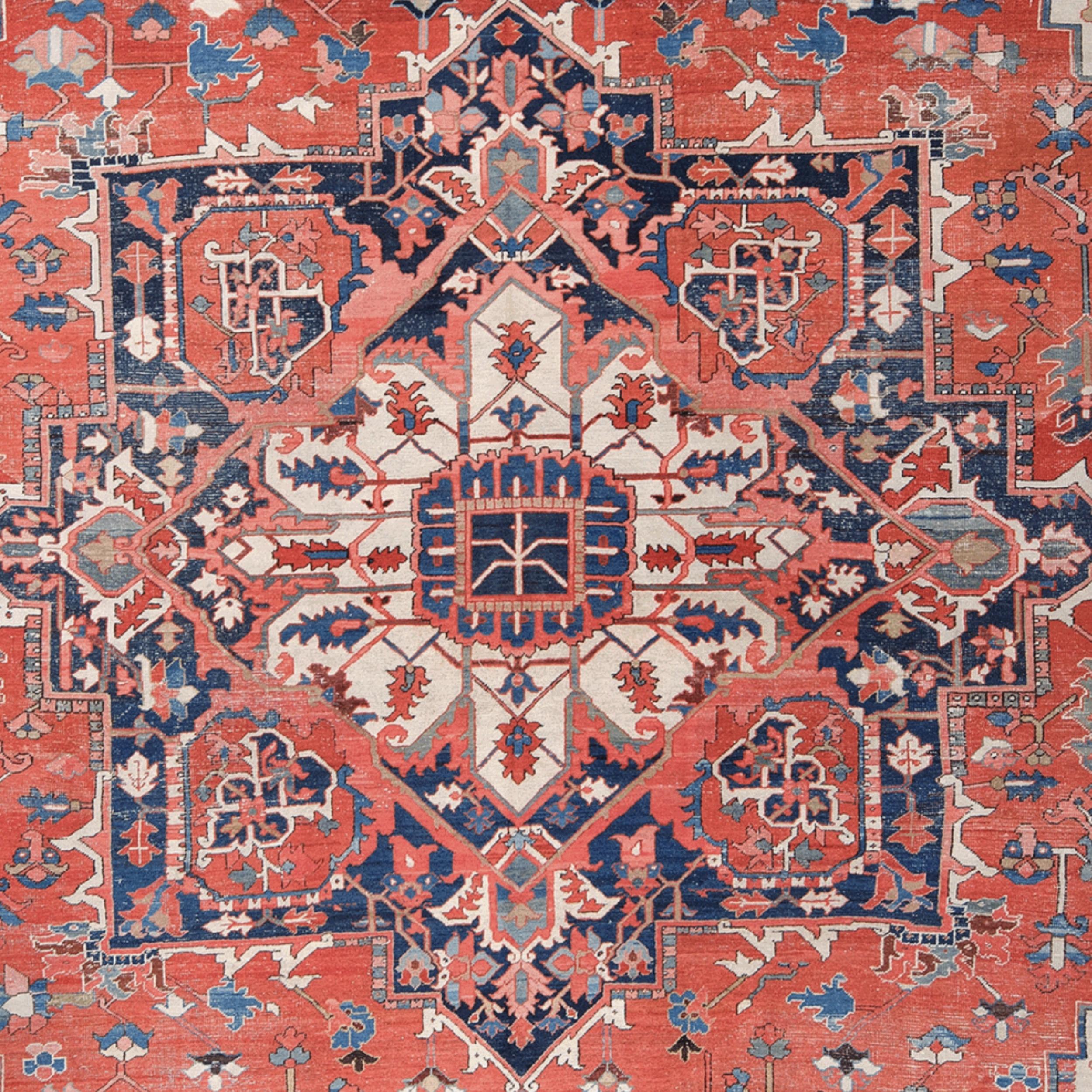 Serapi-Teppich aus dem späten 19. Jahrhundert (Persisch) im Angebot