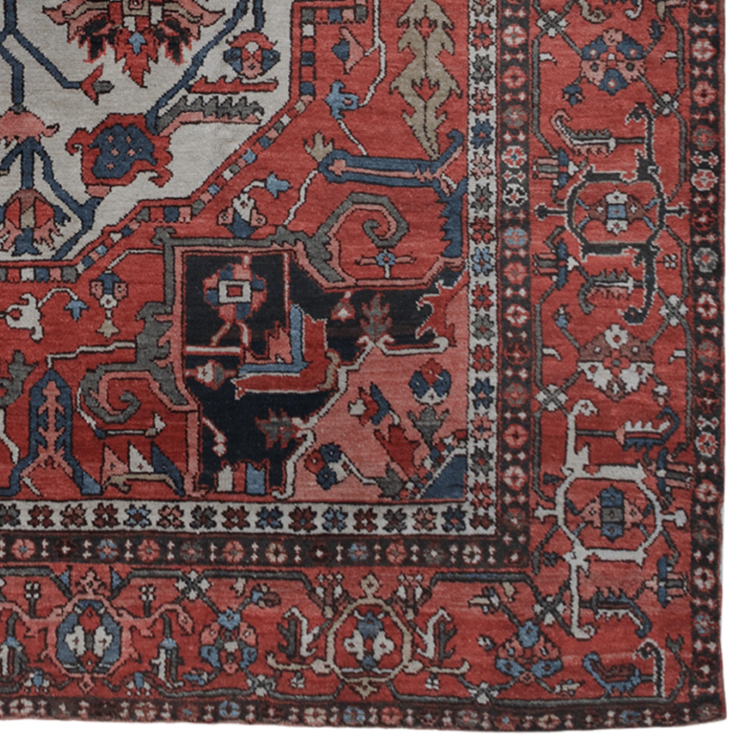 Serapi-Teppich aus dem späten 19. Jahrhundert im Zustand „Gut“ im Angebot in Sultanahmet, 34