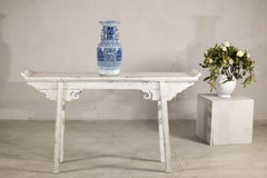 Jarrón de porcelana azul y blanca de finales de la dinastía Qing con intrincados motivos geométricos