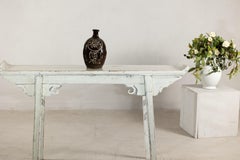 Late Qing Dynasty Ceramic Wine Jug with Calligraphy and Dark Glaze