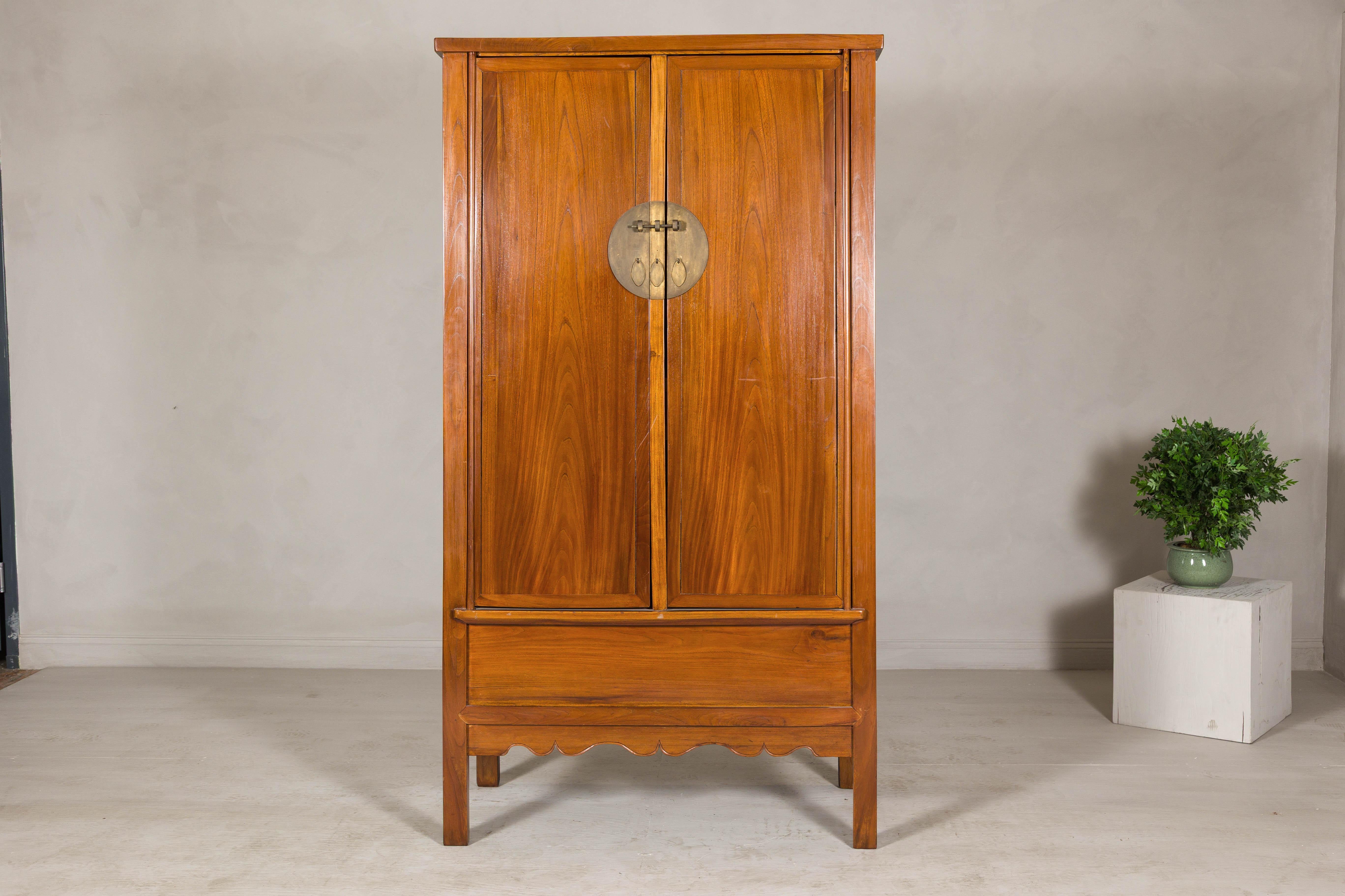 Armoire in olmo della tarda dinastia Qing con cassetti e scomparto inferiore nascosto in vendita 7