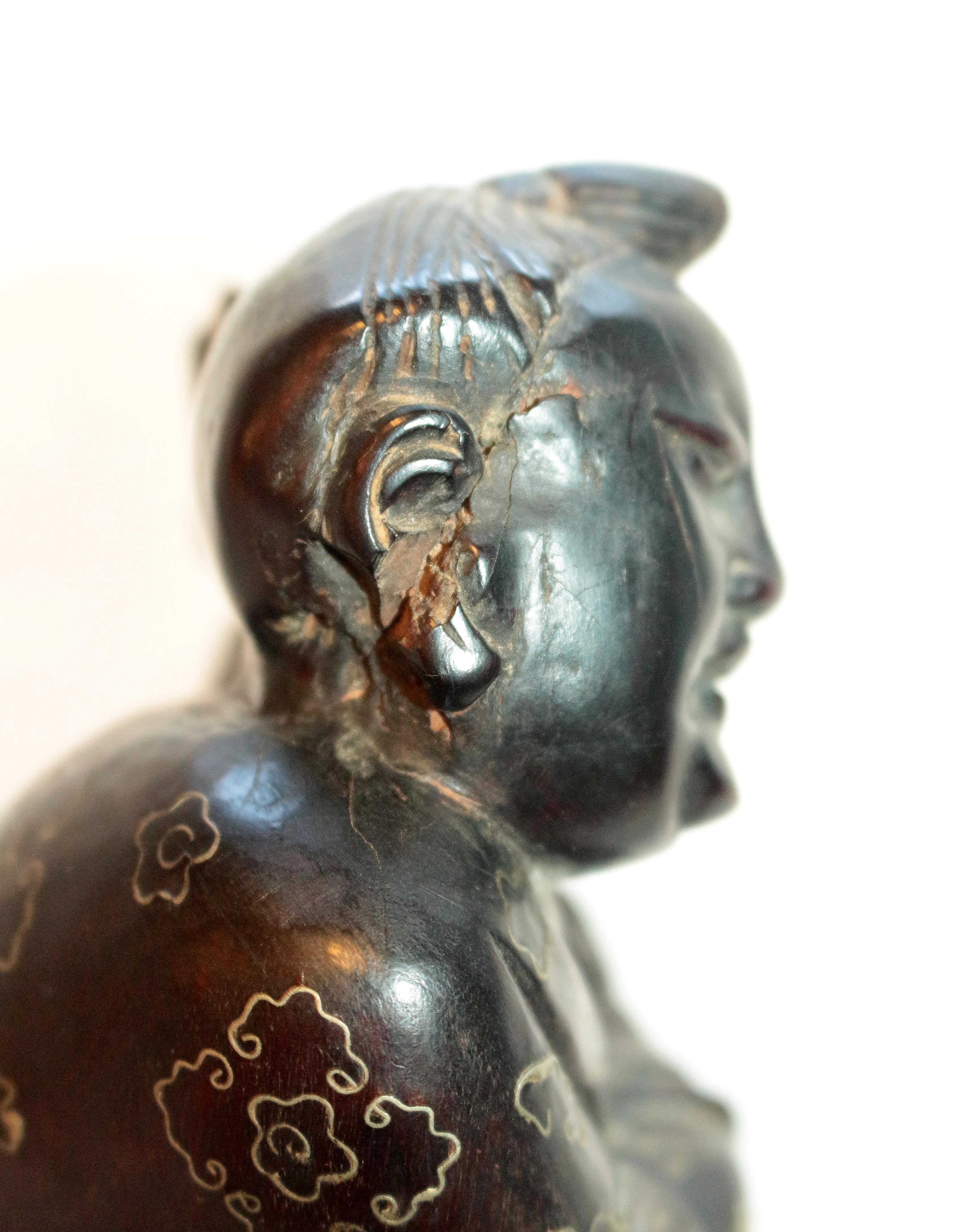 Late Qing Dynasty Hardwood Sculpture 4