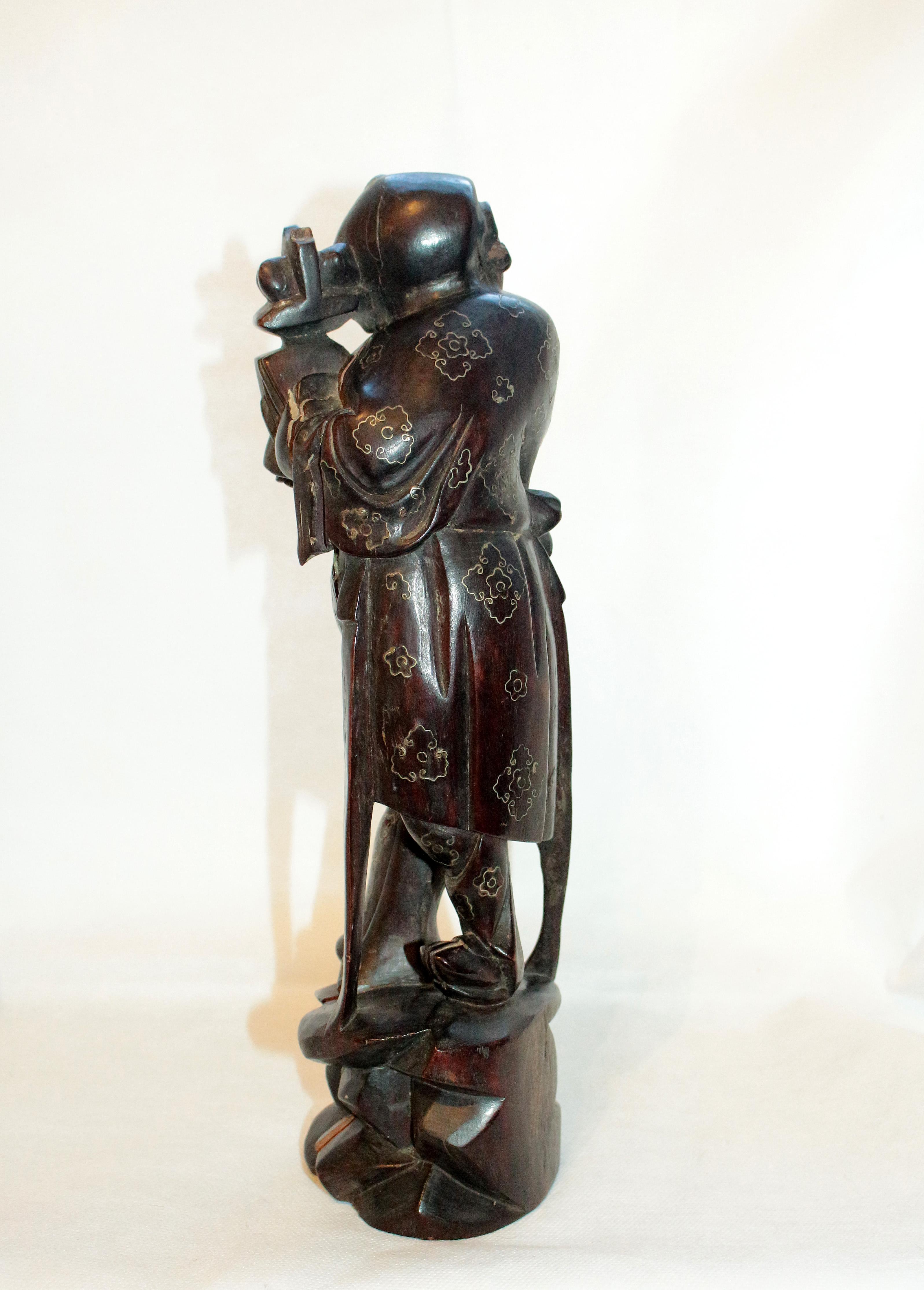 Chinese Late Qing Dynasty Hardwood Sculpture