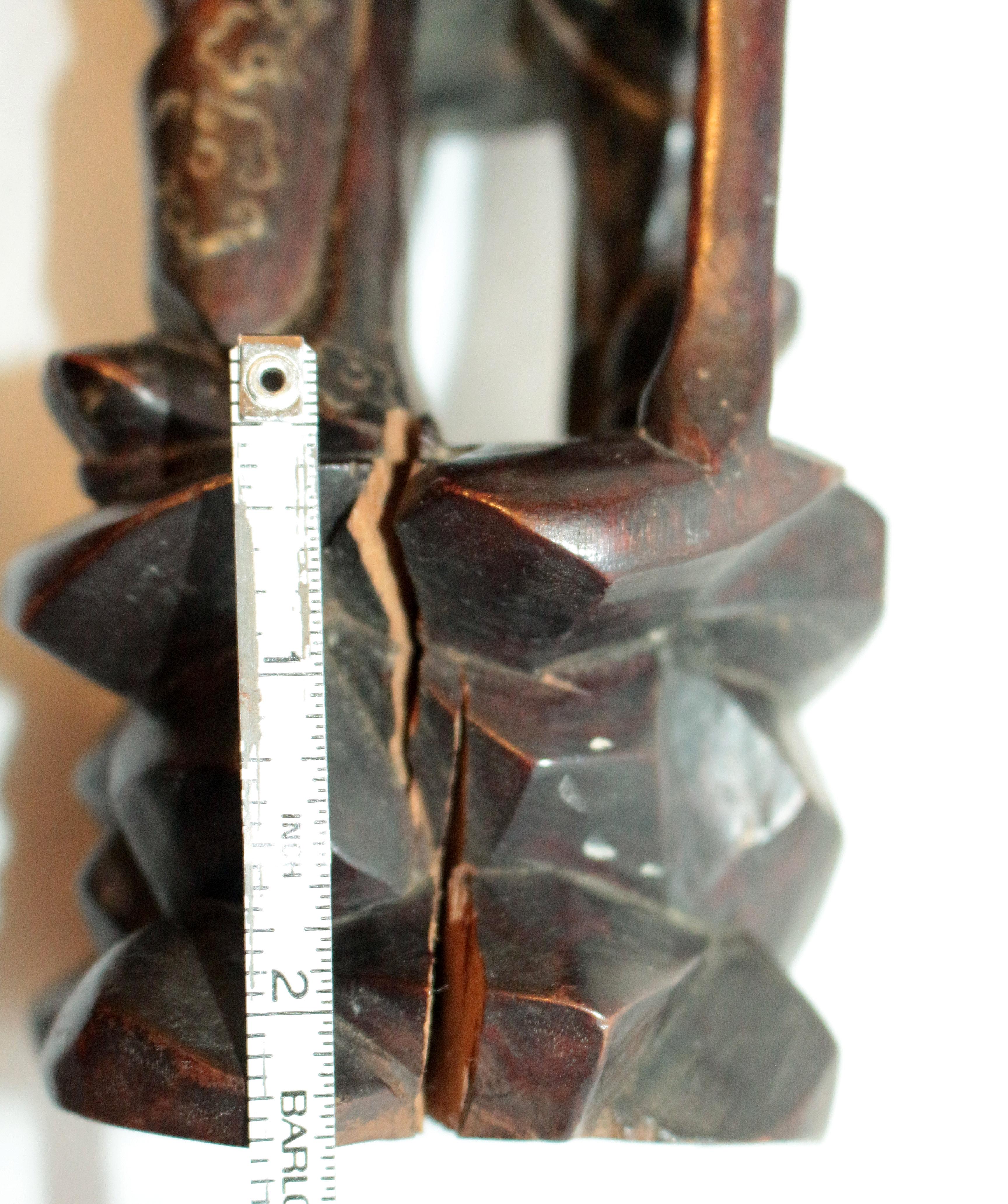 Late Qing Dynasty Hardwood Sculpture 1