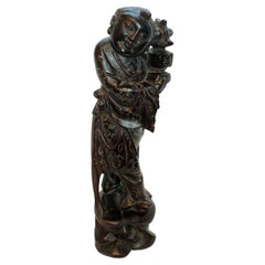 Late Qing Dynasty Hardwood Sculpture