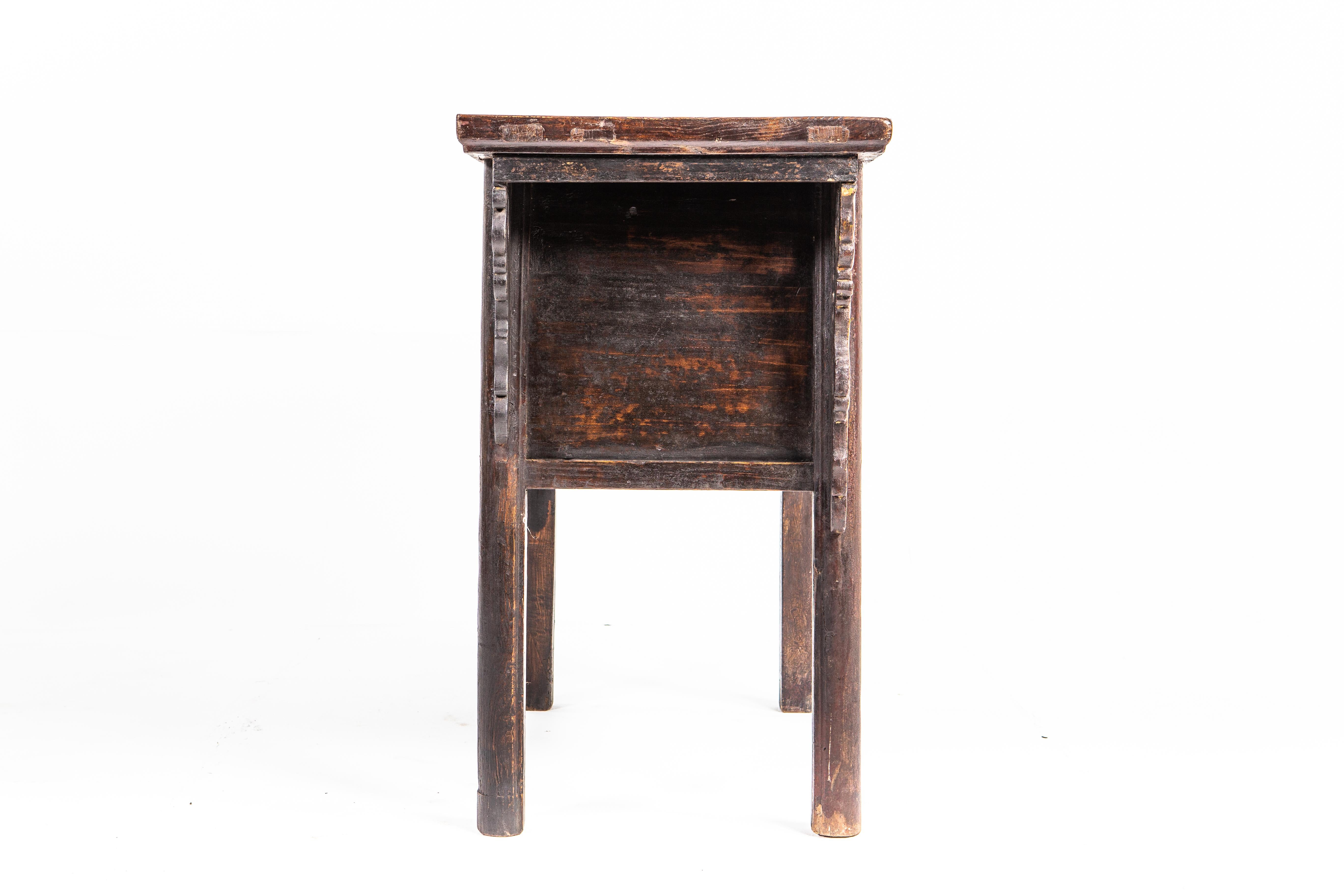 Late Qing Dynasty Side Chest with Two Drawers 1