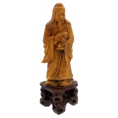 Late Qing, Pre-1891 Chinese Carved Soapstone Figure