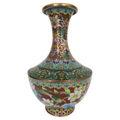 Late Quing Dynasty Cloisonné Vase