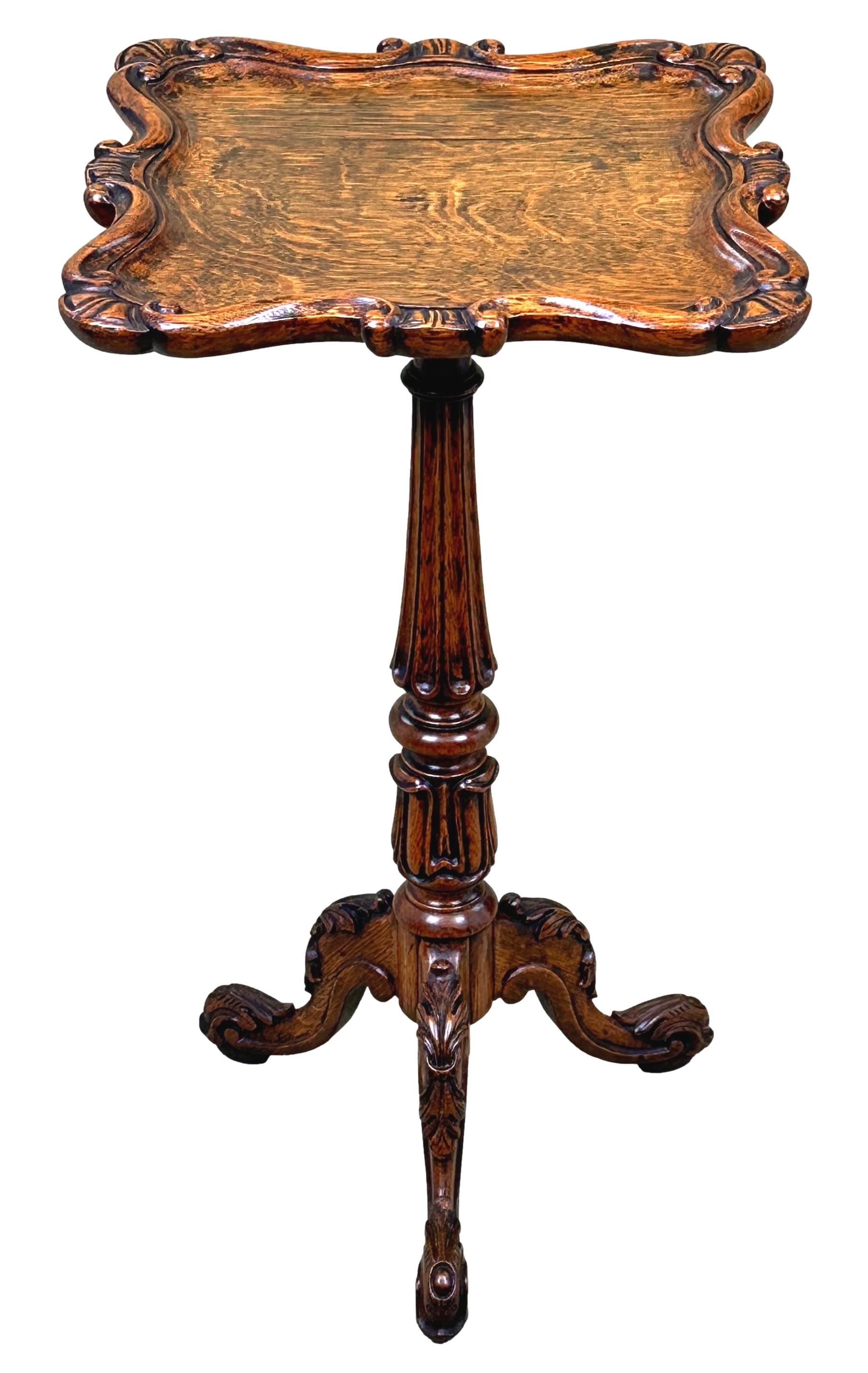 Late Regency 19th Century Gillows Oak Wine Table For Sale 8