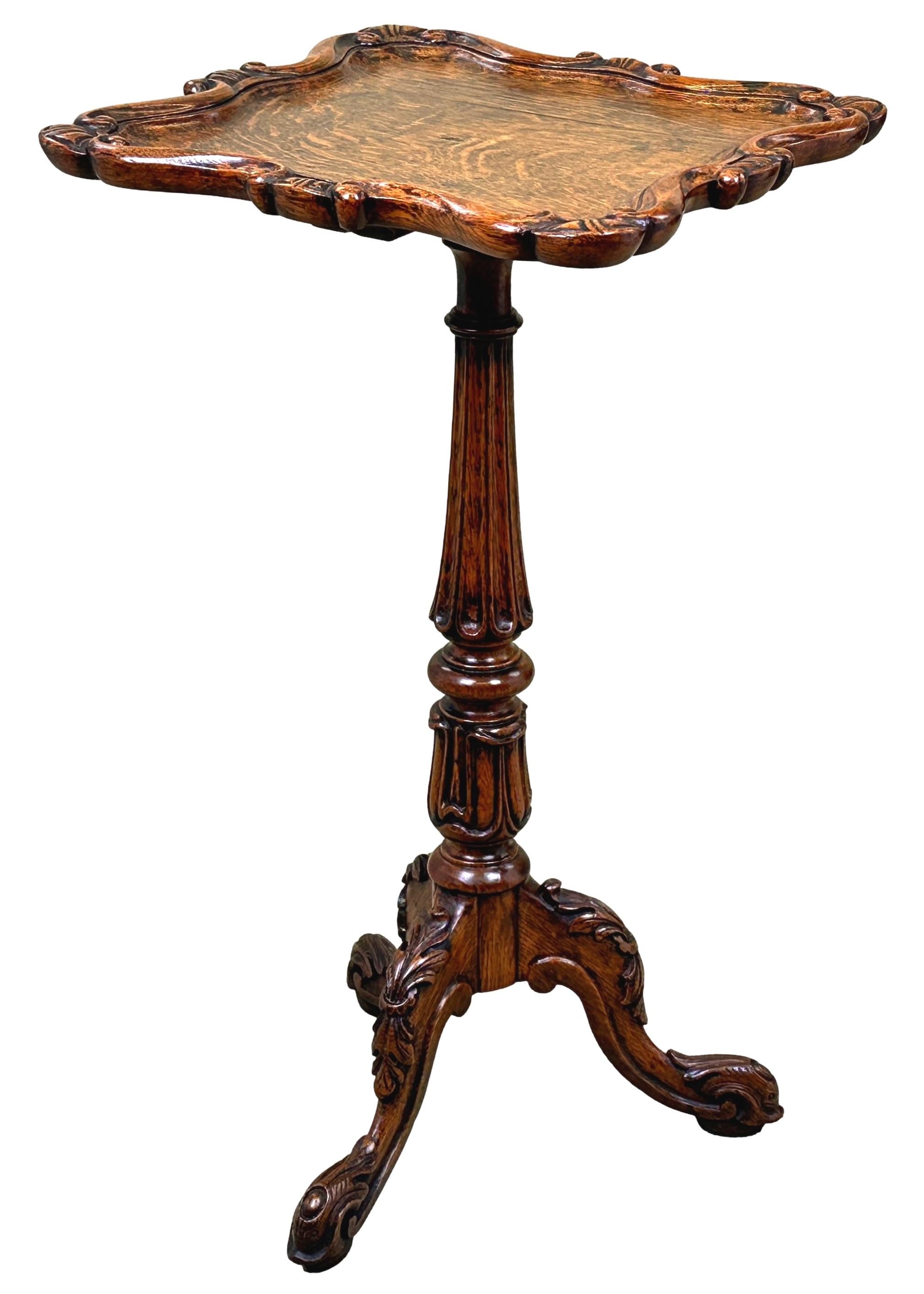 Late Regency 19th Century Gillows Oak Wine Table For Sale 4