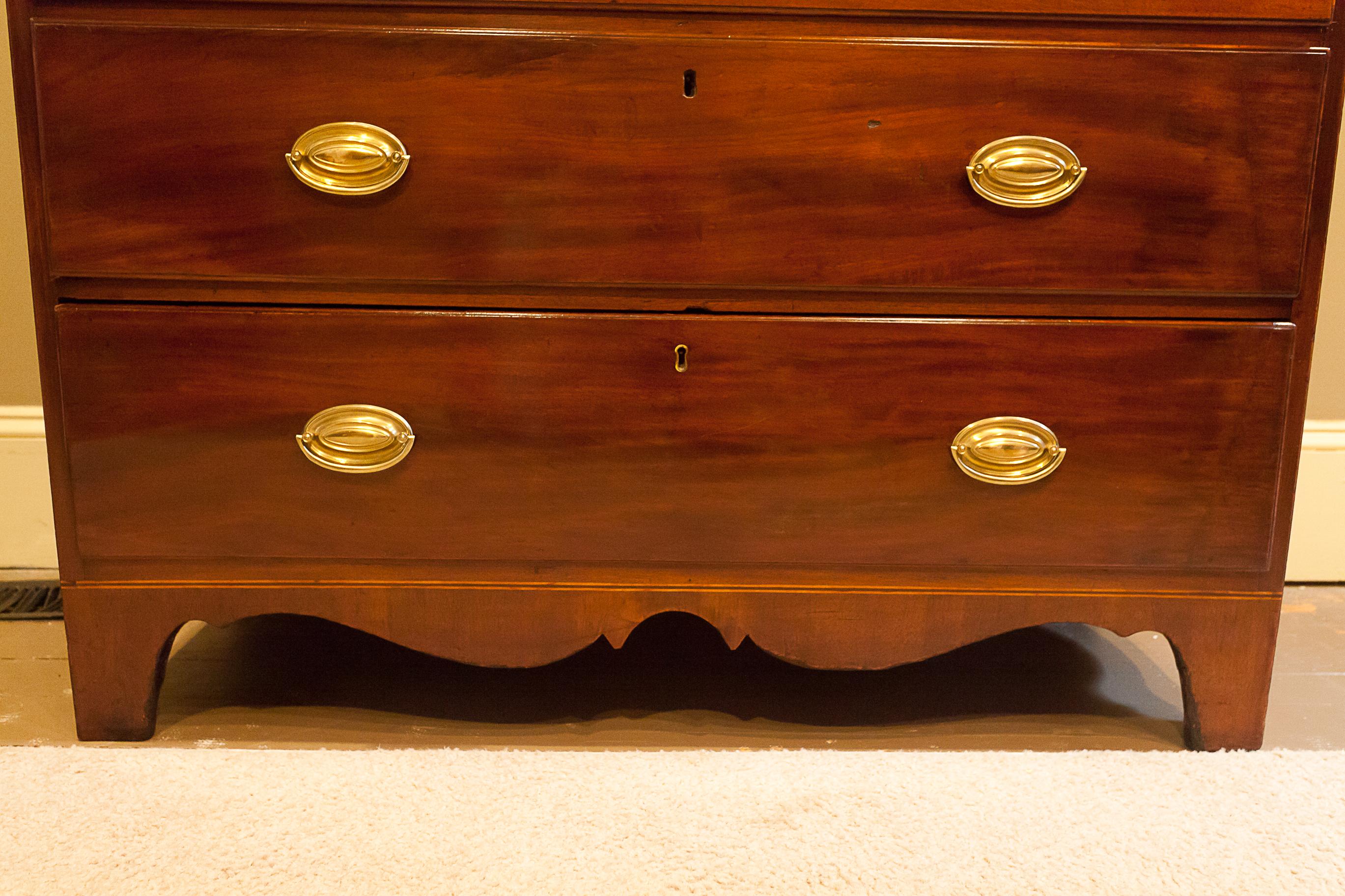 19th Century Late Regency Chest-on-Chest, England, circa 1820 For Sale