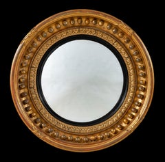Late Regency George IV Period Convex Mirror
