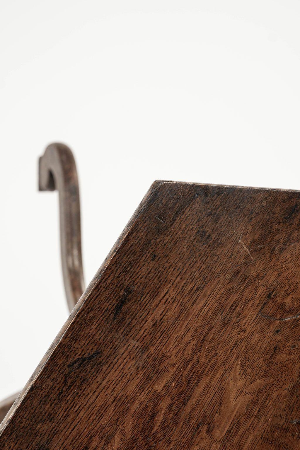 Late Regency Hexagonal Top Oak Side Table 3