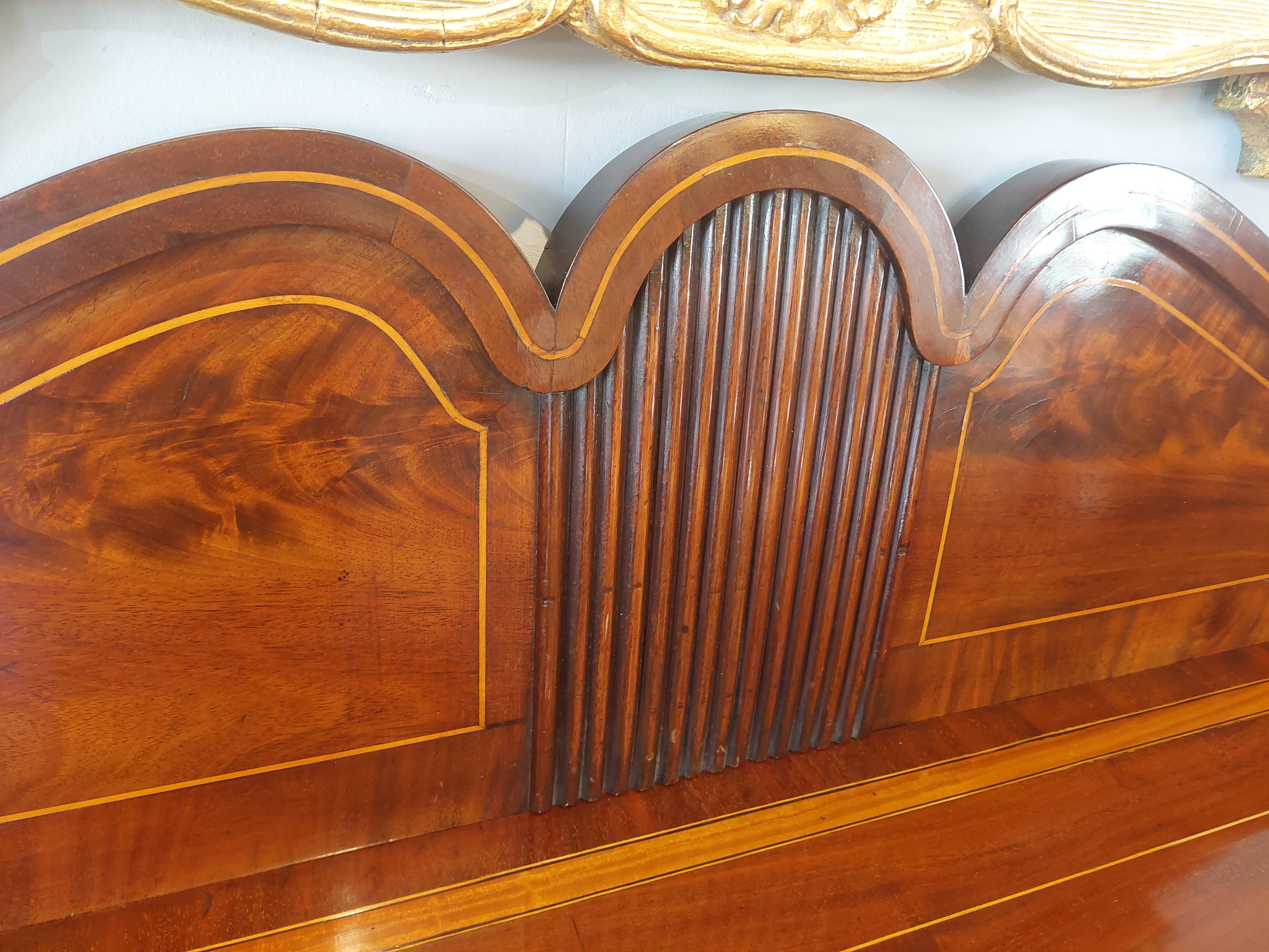 Late Regency Inlaid Mahogany Twin Pedestal Sideboard 6