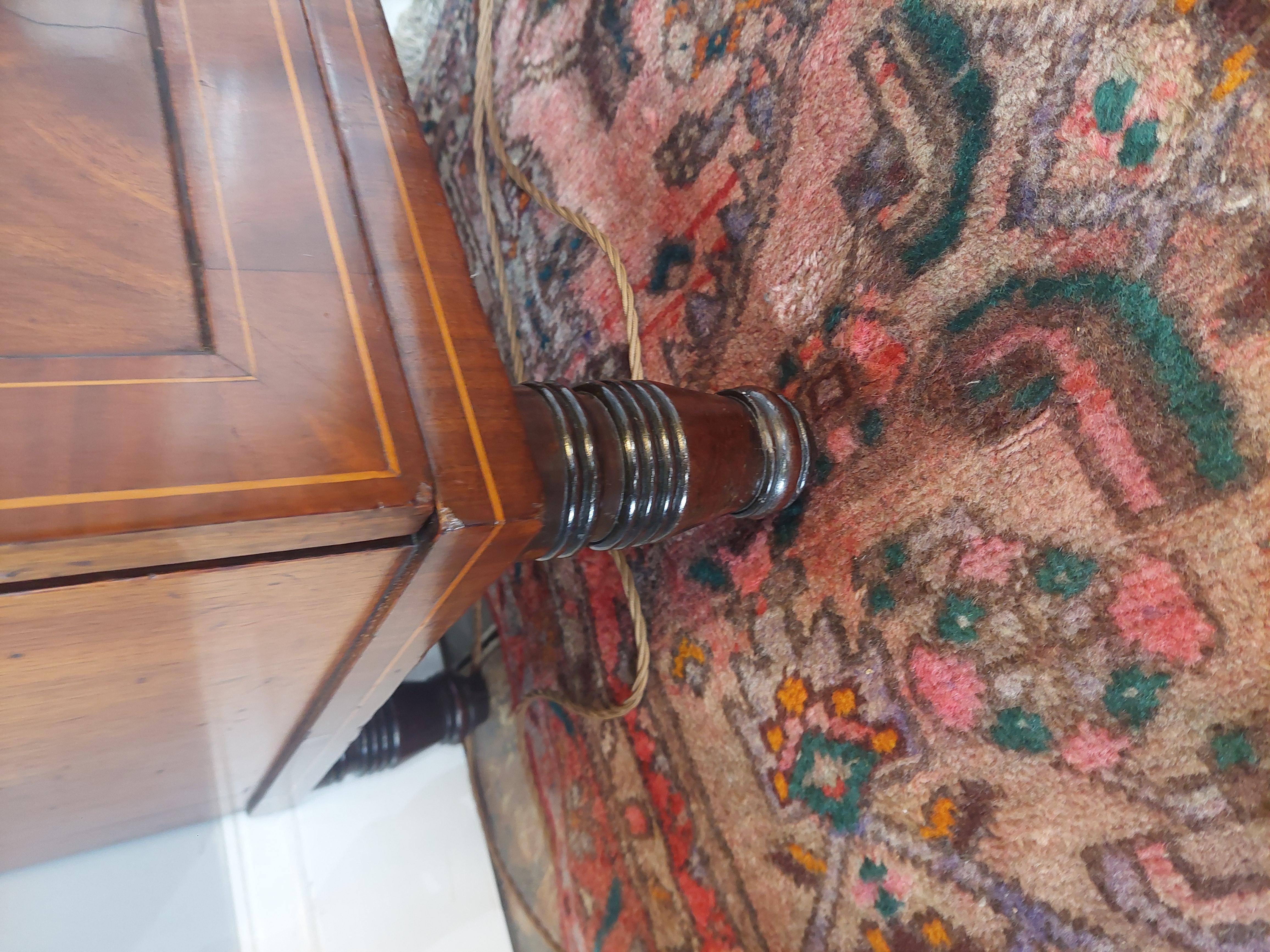 Late Regency Inlaid Mahogany Twin Pedestal Sideboard 7