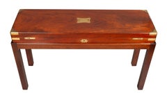 Late Regency Mahogany And Brass Gun Box On Base