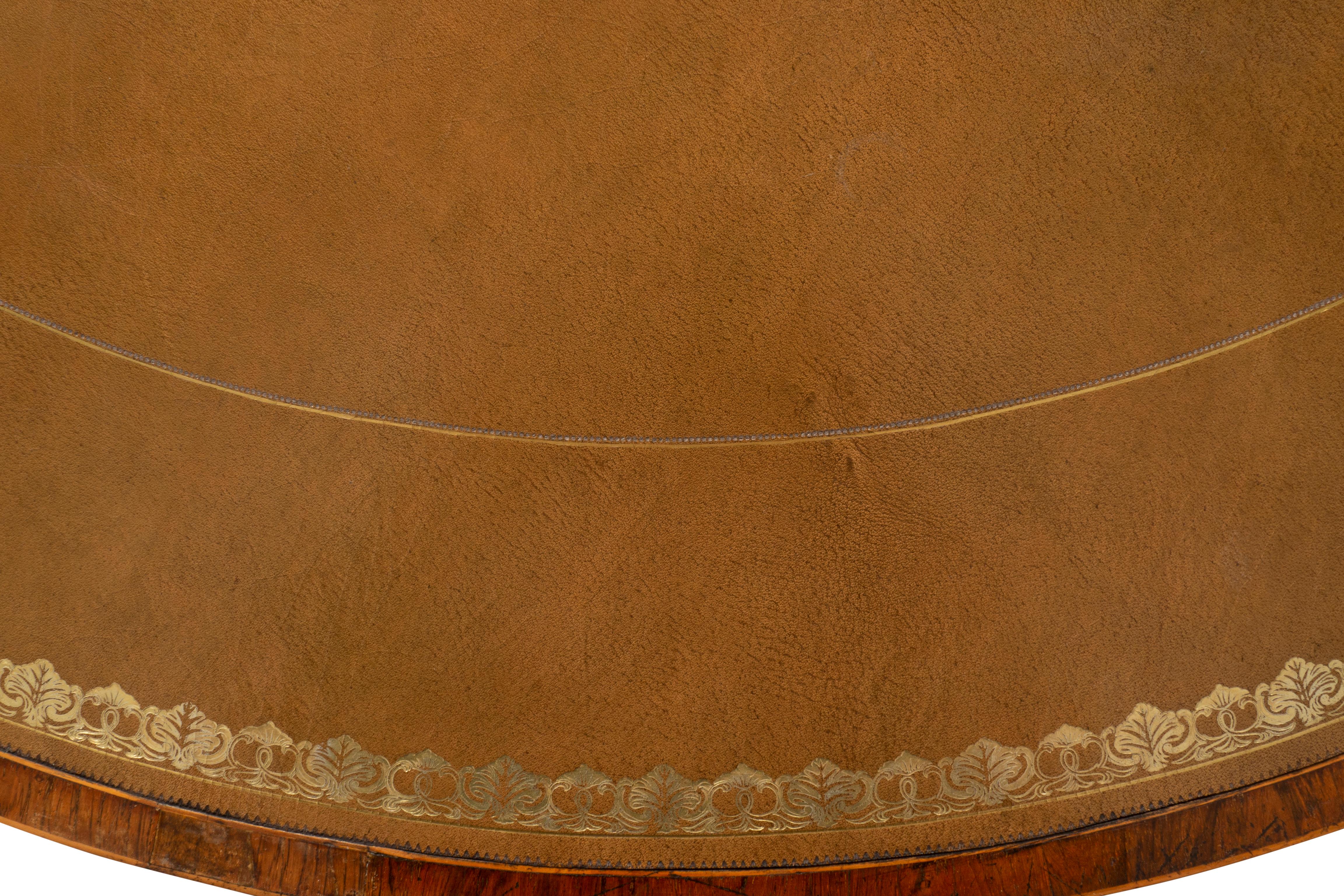Late Regency Mahogany And Rosewood Drum Table For Sale 7