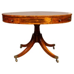 Late Regency Mahogany And Rosewood Drum Table