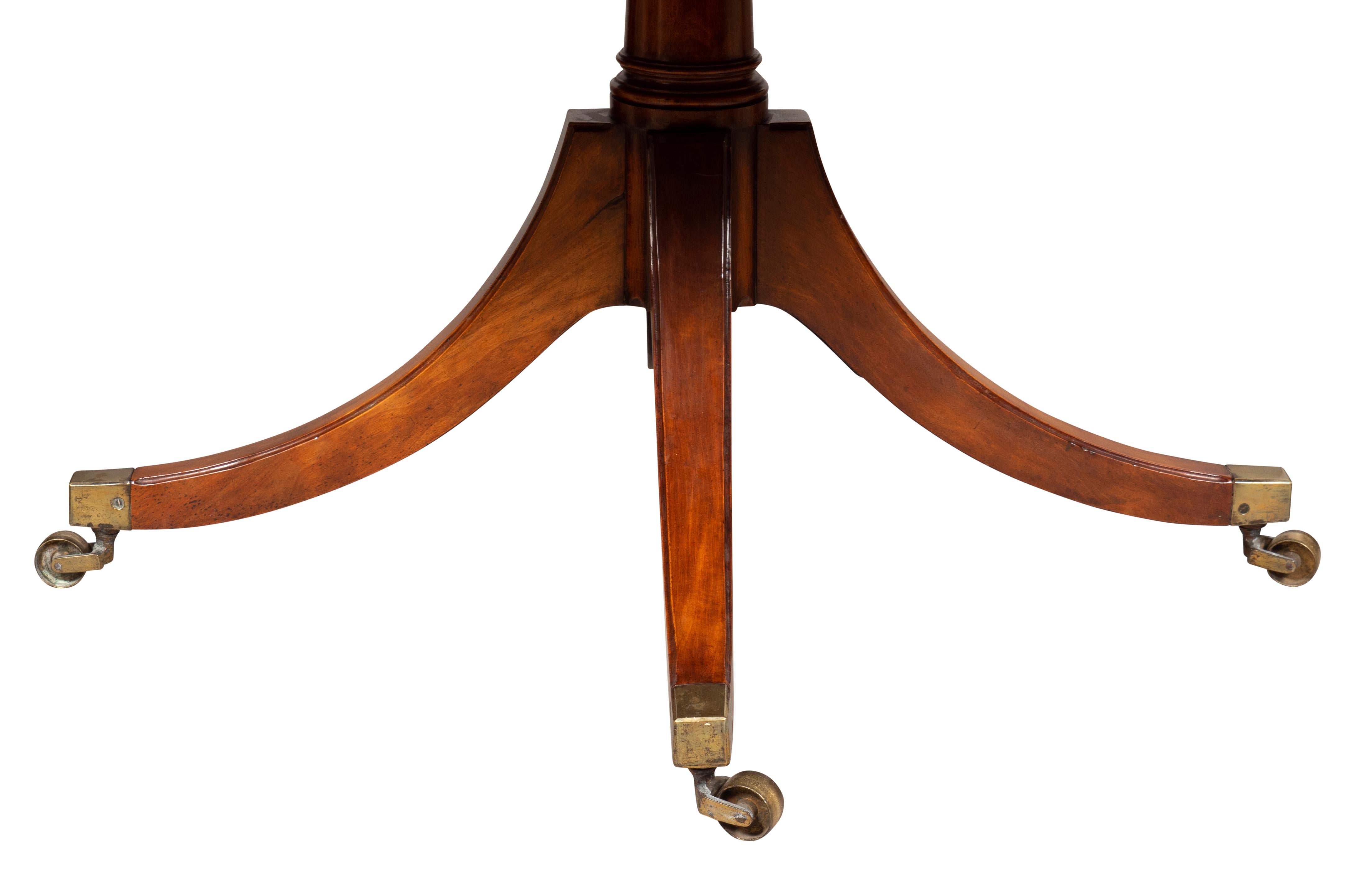 Late Regency Mahogany And Rosewood Drum Table For Sale 1