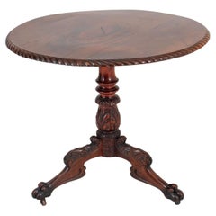 Antique Late Regency Mahogany Circular Tilt-Top Table