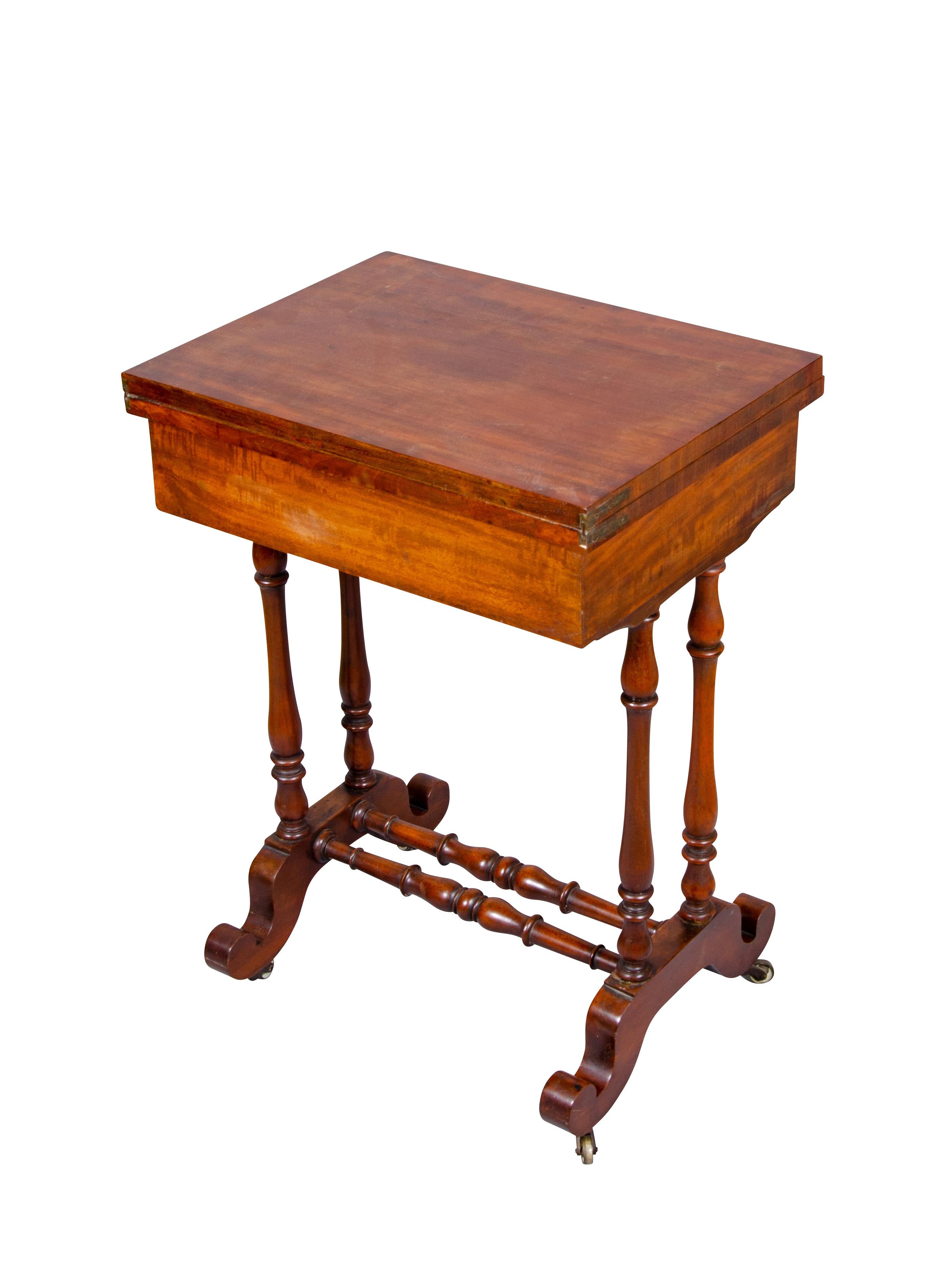 Late Regency Mahogany Games Table For Sale 5