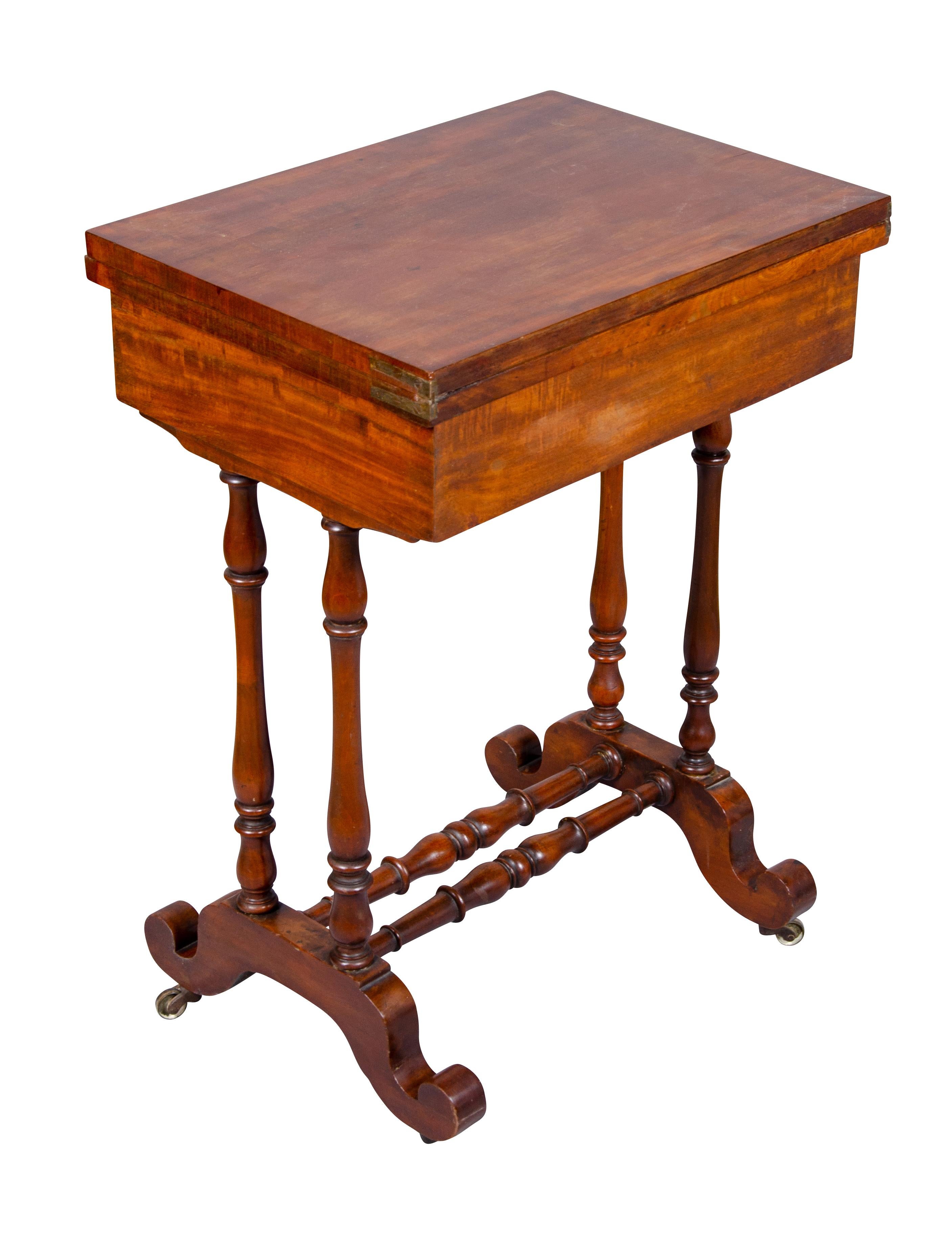 Late Regency Mahogany Games Table For Sale 6
