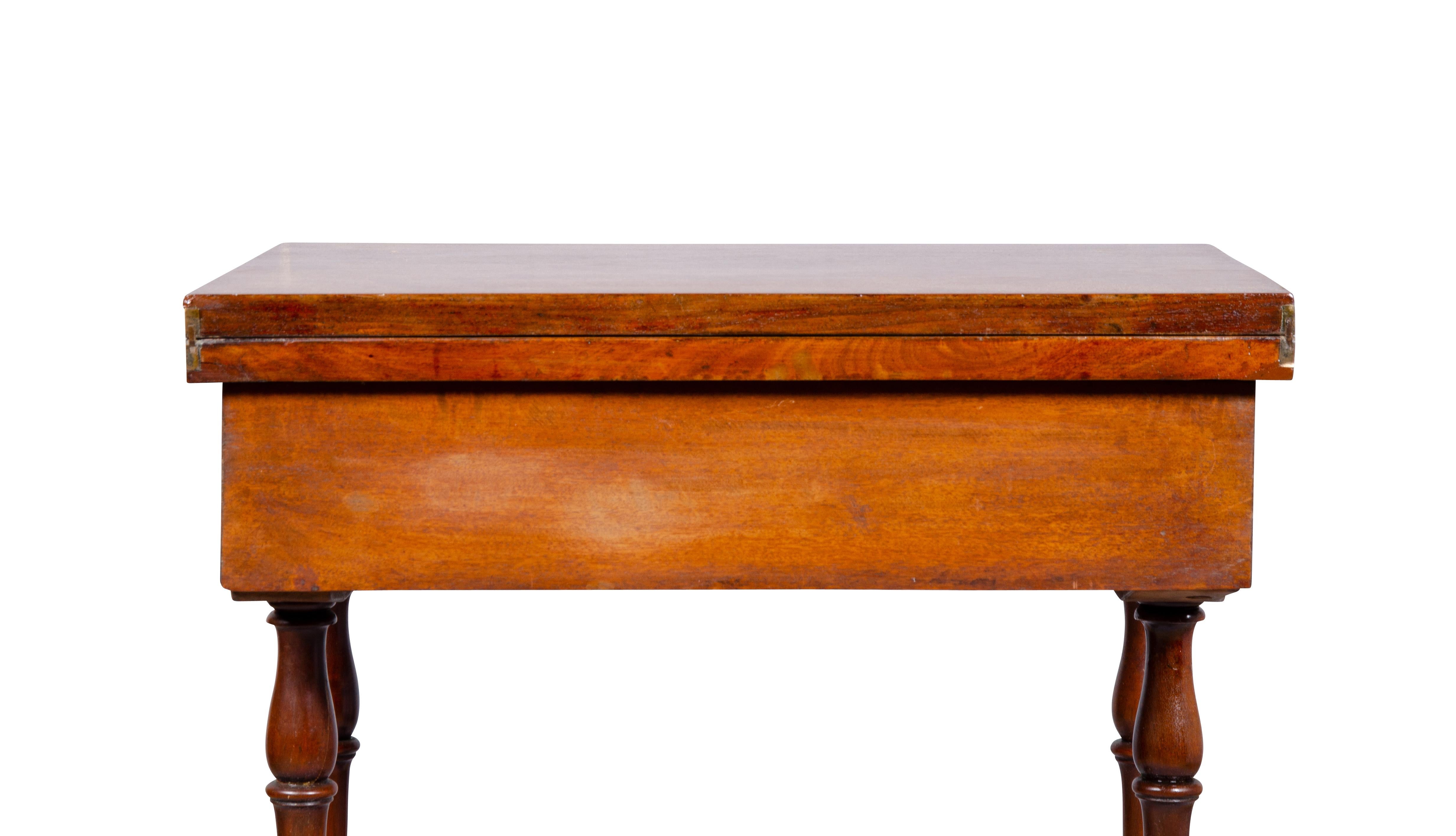 Late Regency Mahogany Games Table For Sale 11