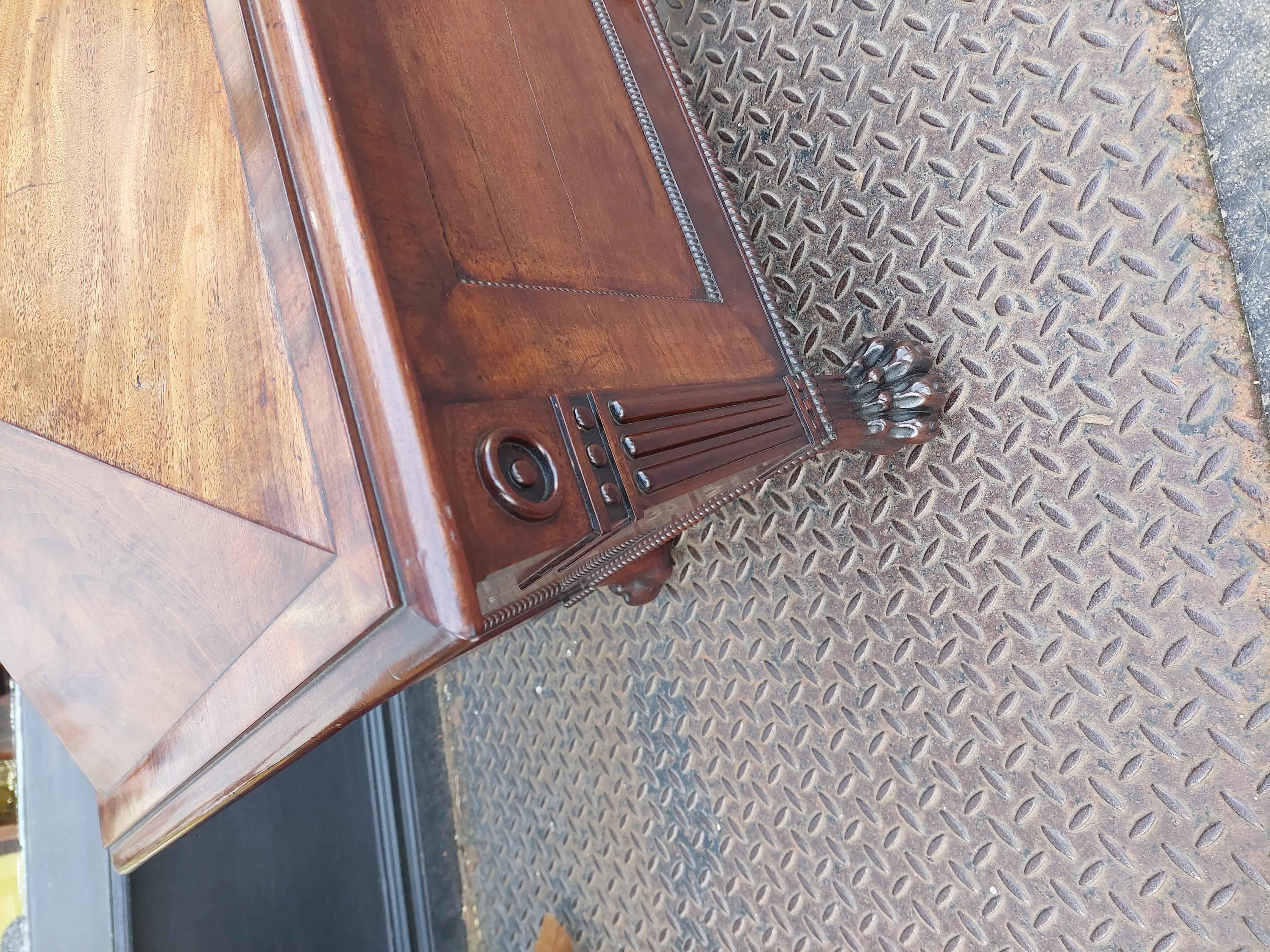 Late Regency Mahogany Sarcophagus Cellarette For Sale 2