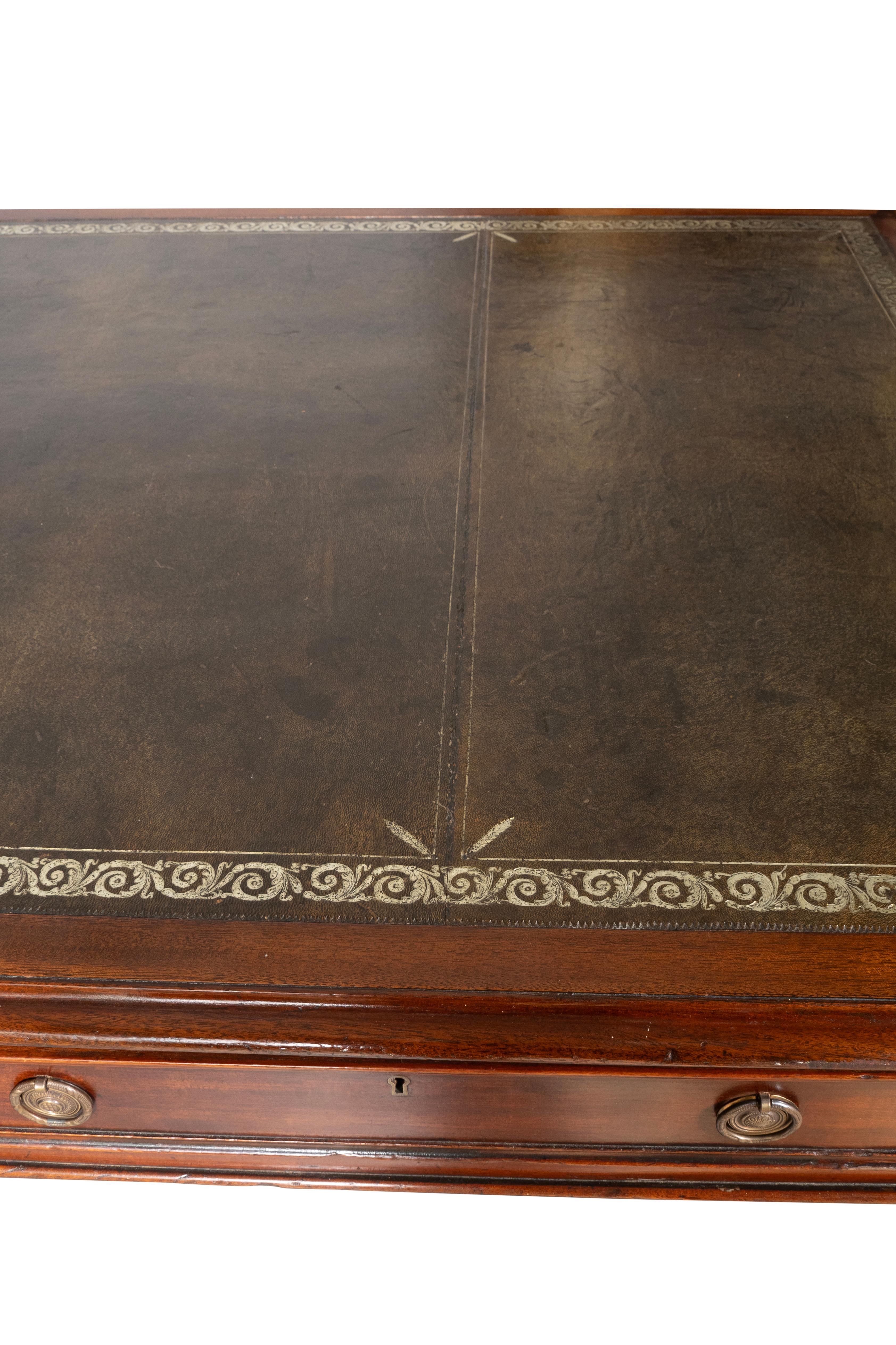 Late Regency Mahogany Writing Table For Sale 4